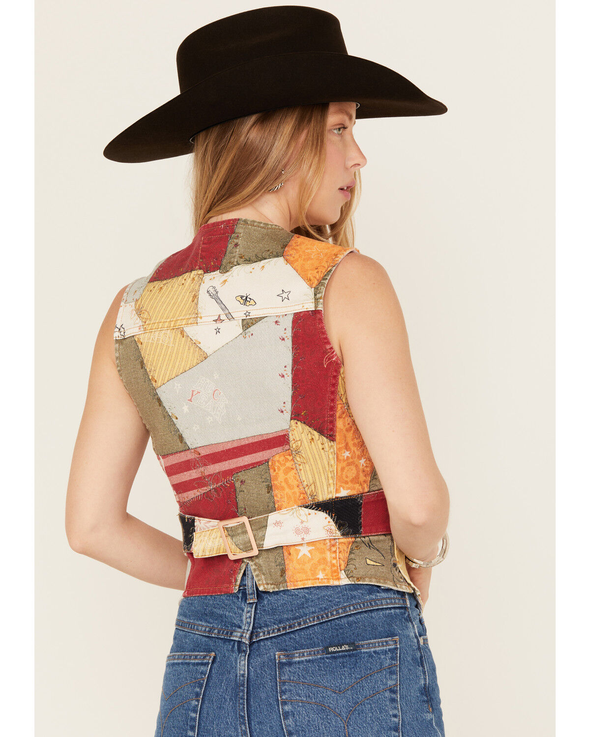 Wrangler X Lainey Wilson Women's Mixed Patchwork Vest