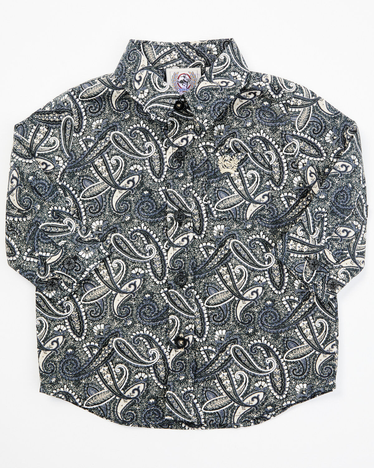 Cinch Infant Boys' Paisley Print Long Sleeve Button-Down Western Shirt