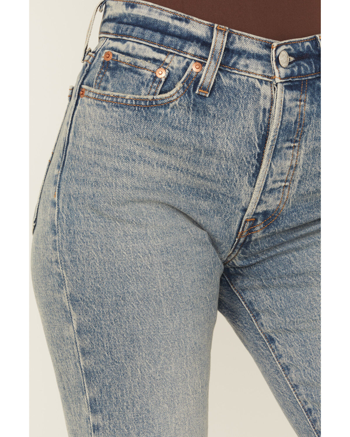 Levi's Premium Women's Boots Are Back In Town Medium Wash Bootcut Stretch Denim Jeans