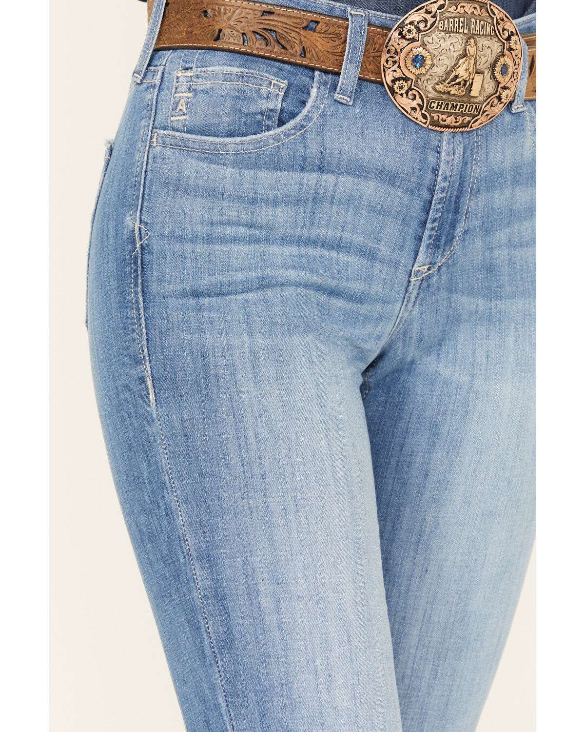 Ariat Women's Claire Medium Wash High Rise Slim Trouser Stretch Denim Jeans