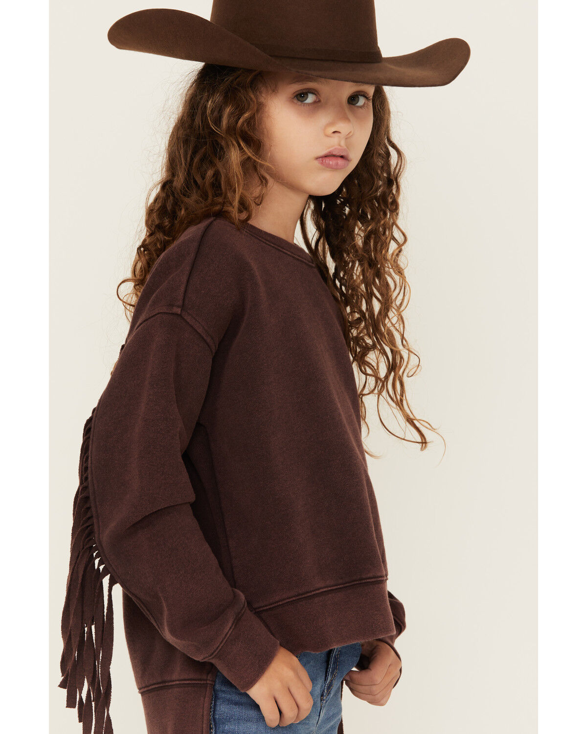 Shyanne Girls' Fringe Pullover Sweatshirt