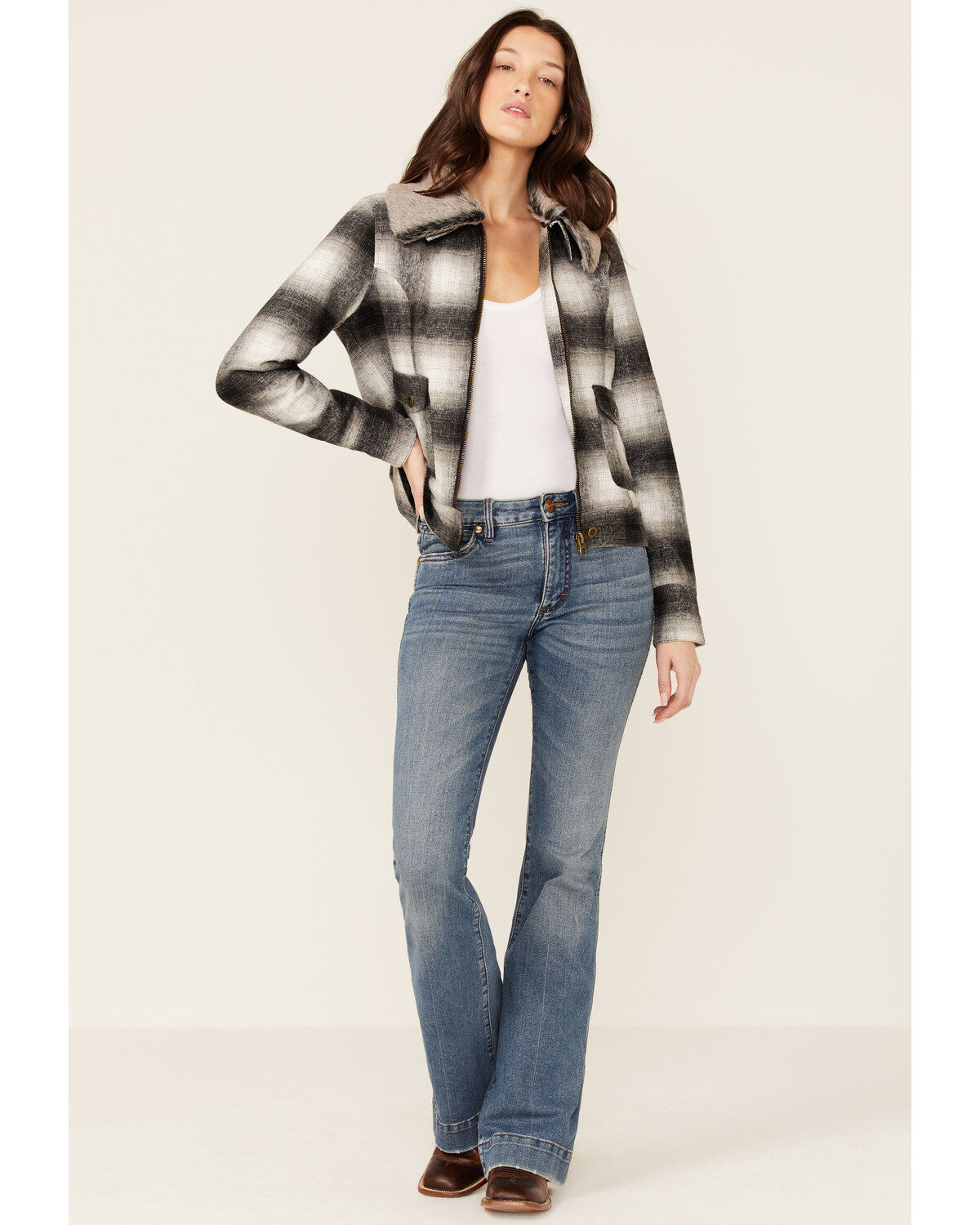 Stetson Women's Ombre Plaid Jacket