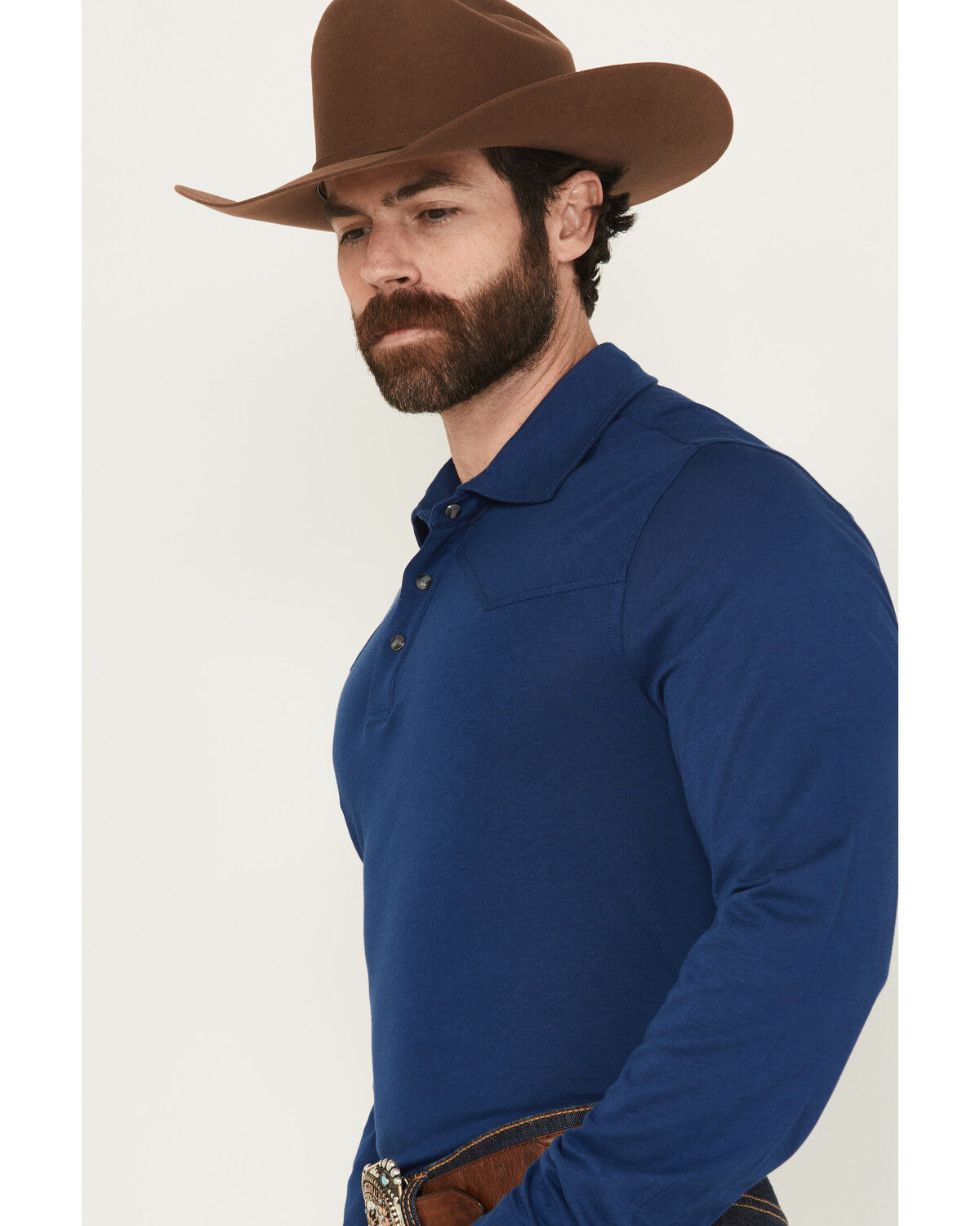 Cody James Black 1978® Men's Drifter Solid Long Sleeve Polo