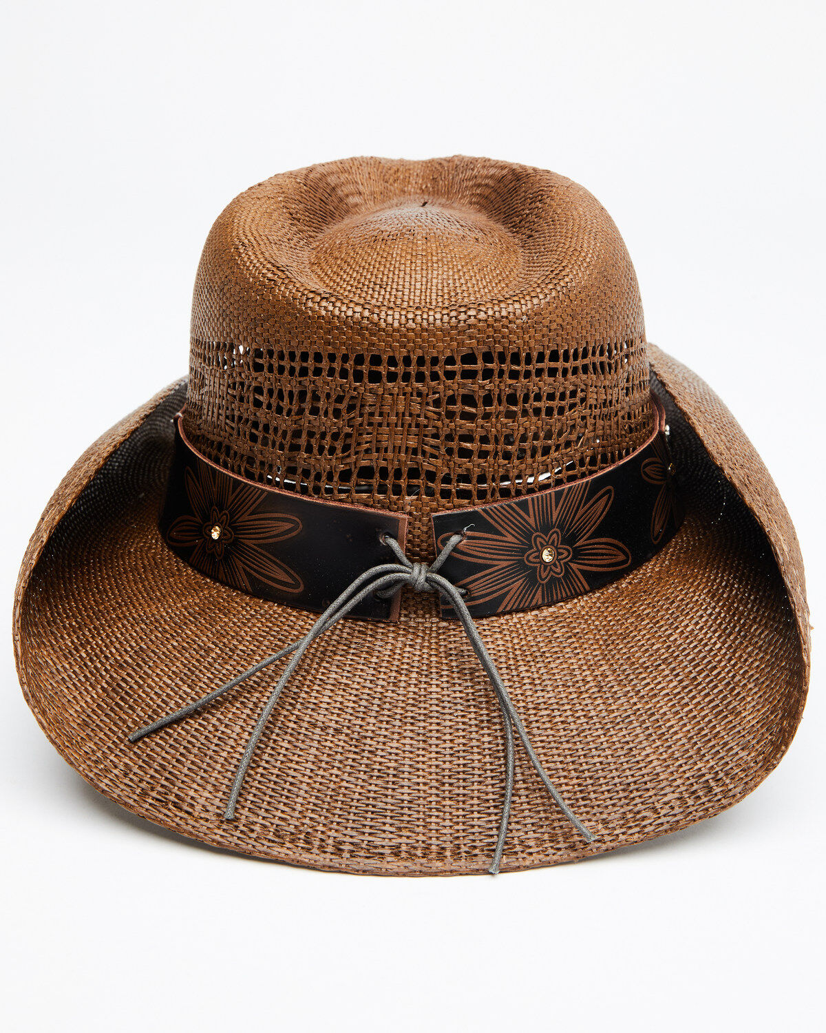 Shyanne Women's Brown Shane Raffia Straw Western Hat