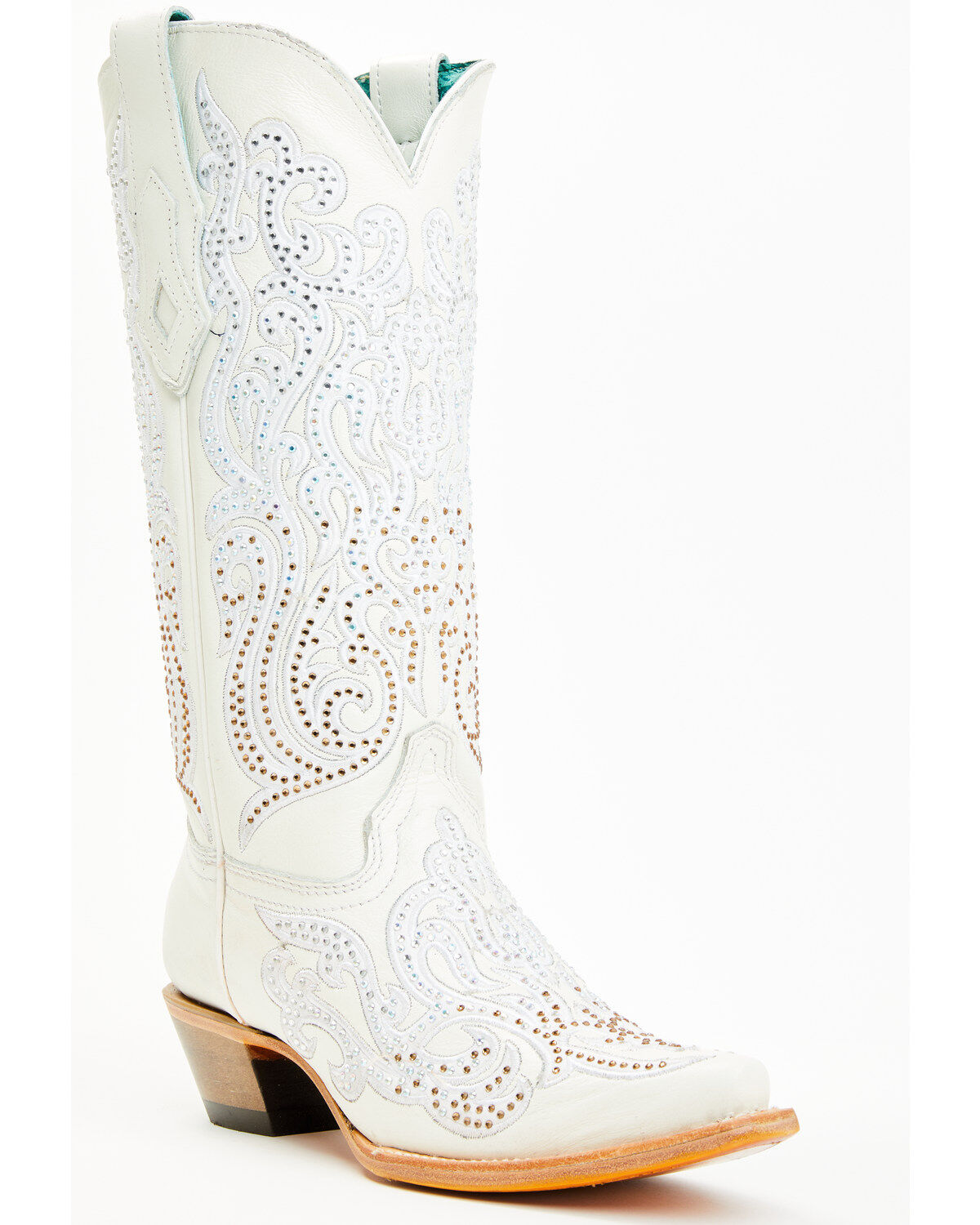 Corral Women's Crystal Embroidered Western Boots - Snip Toe