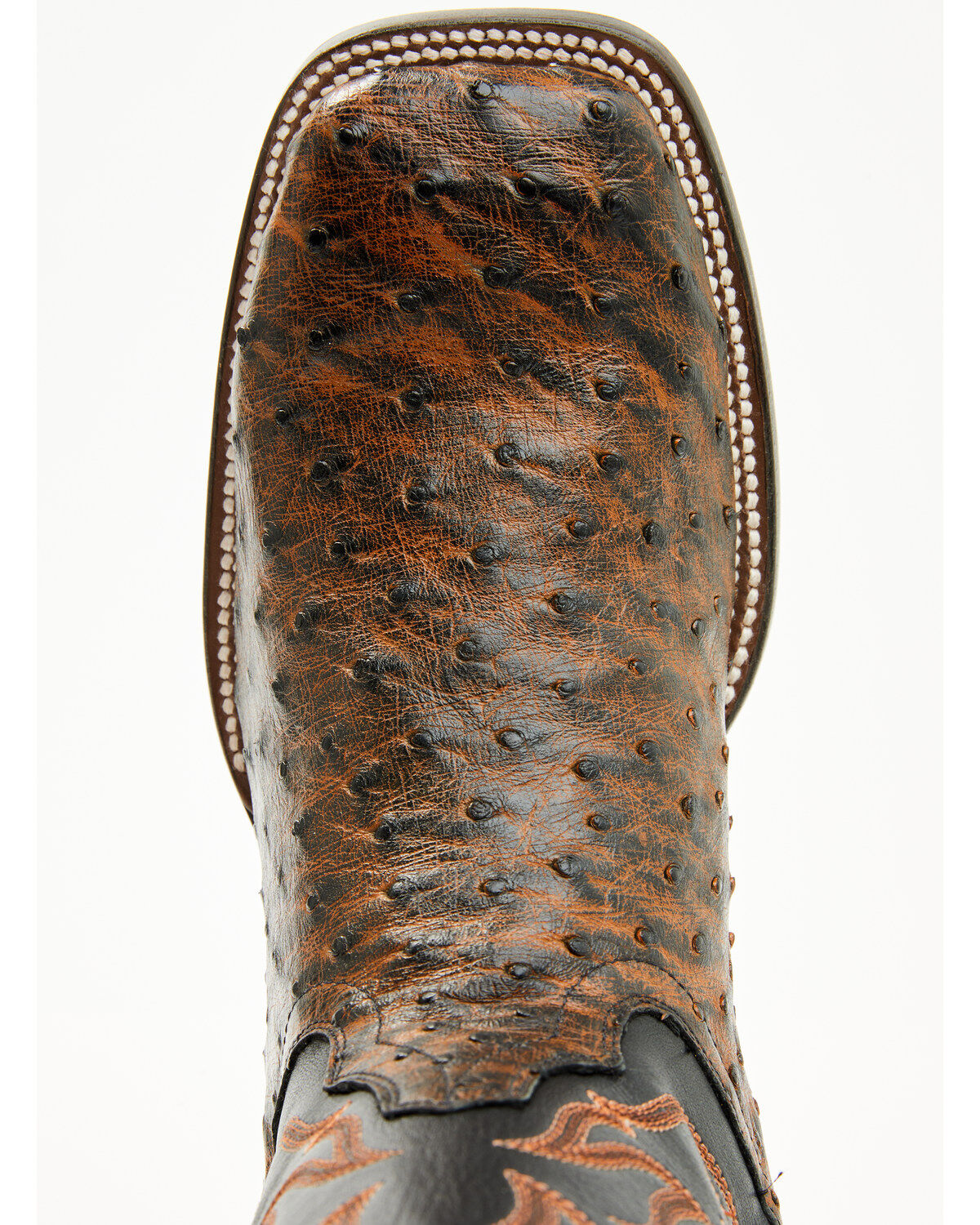 Cody James Men's Exotic Full Quill Ostrich Western Boots - Broad Square Toe