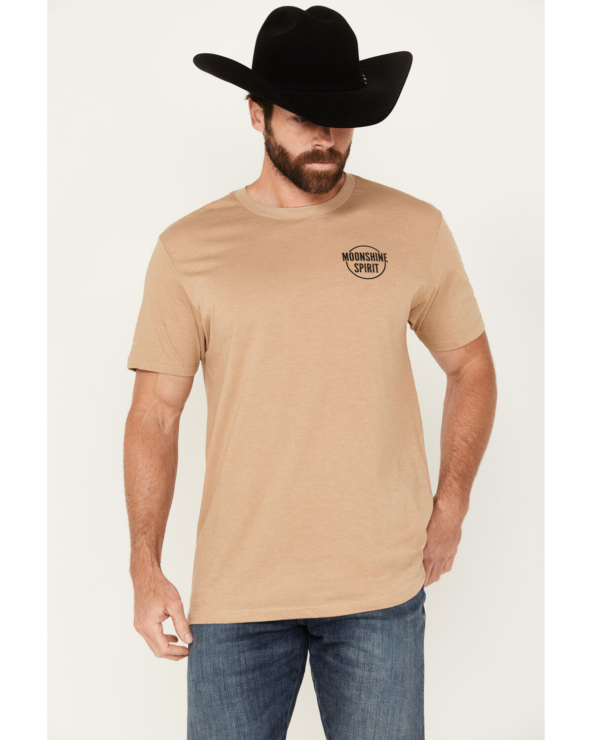 Moonshine Spirit Men's Card Player Short Sleeve Graphic T-Shirt