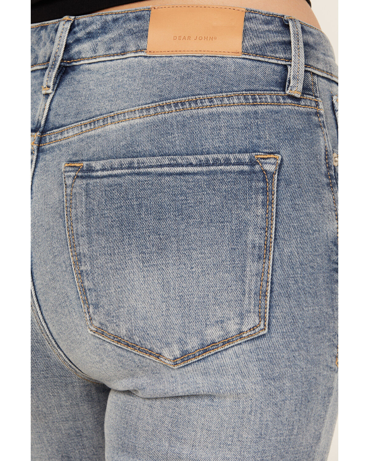 Dear John Women's Jaxtyn Medium Wash Mid Rise Bootcut Stretch Denim Jeans