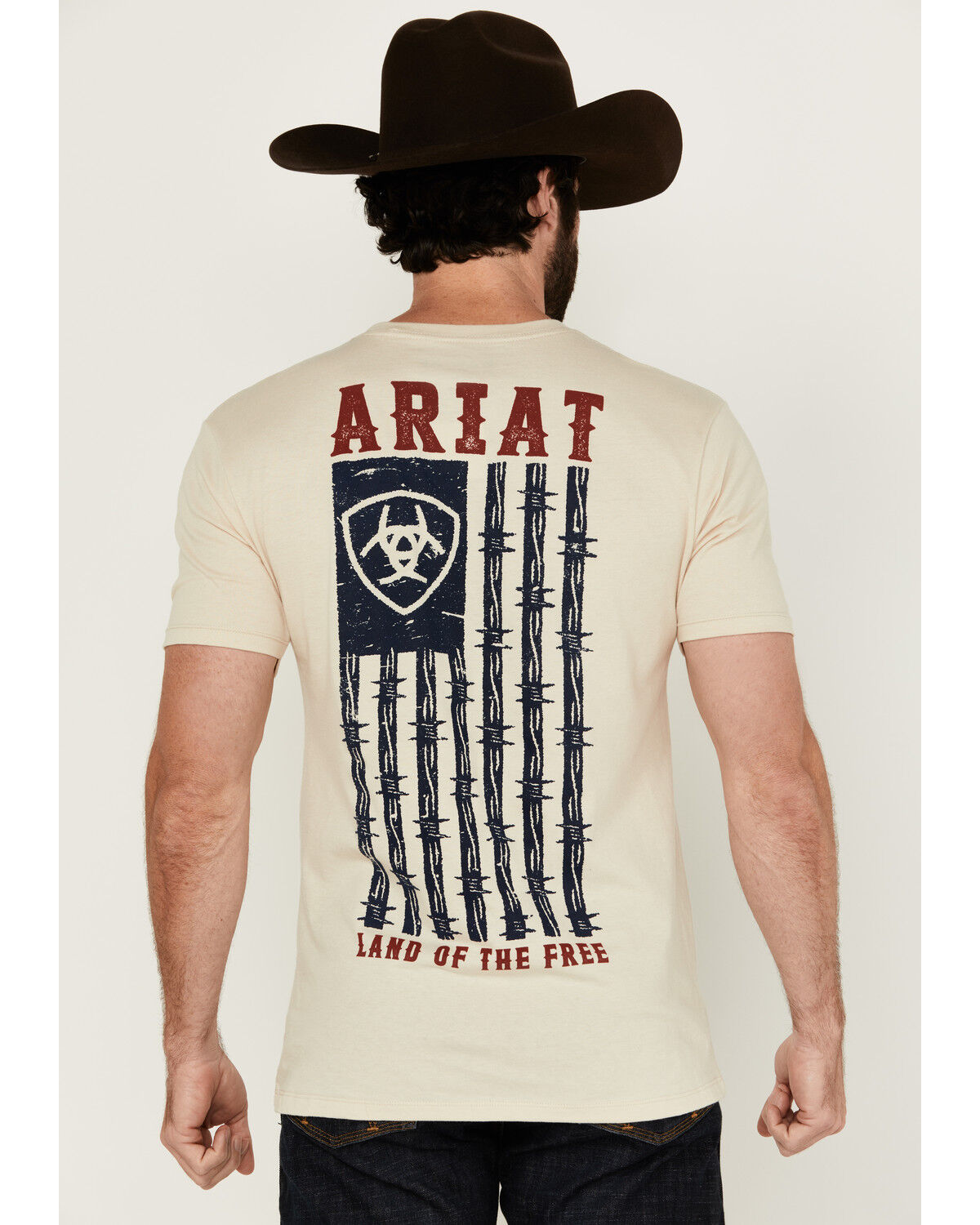 Ariat Men's Barbed Flag Short Sleeve Graphic T-Shirt