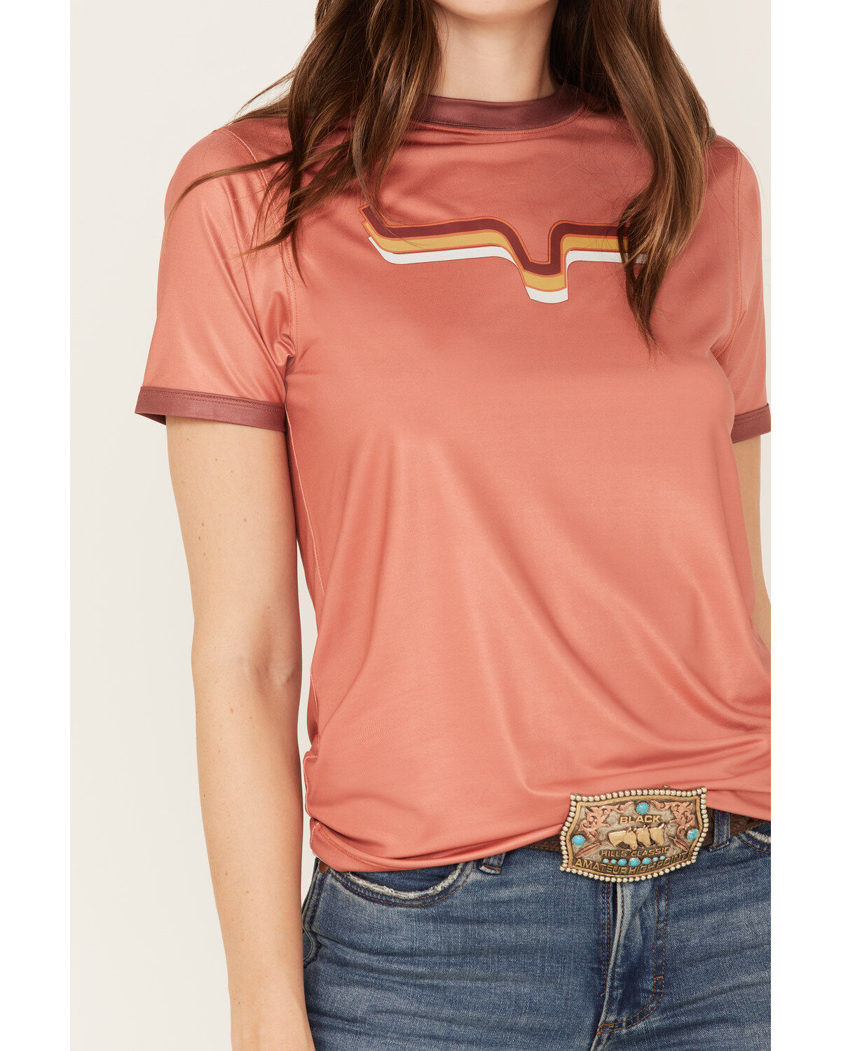 Kimes Ranch Women's Rhythm Ringer Performance Tech Tee