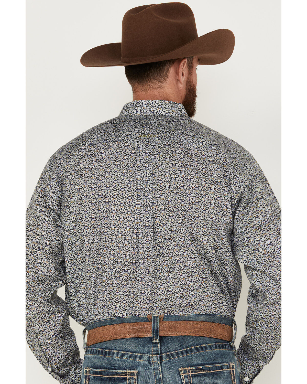 Ariat Men's Iver Floral Print Wrinkle Free Long Sleeve Button Down Shirt