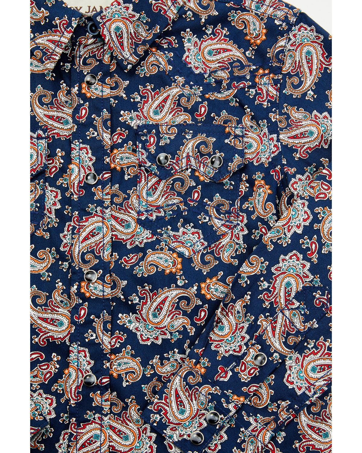 Cody James Toddler Boys' Grand Finale Paisley Print Long Sleeve Snap Western Shirt