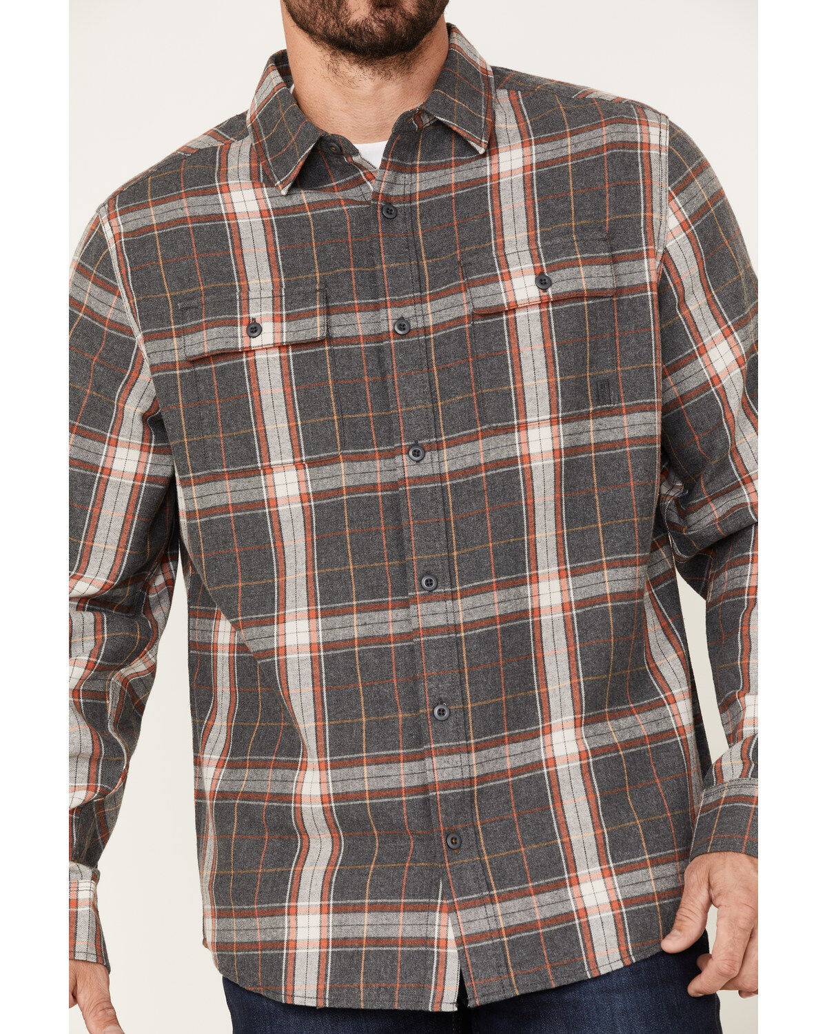 Brothers and Sons Men's Everyday Plaid Print Long Sleeve Button Down Flannel Shirt