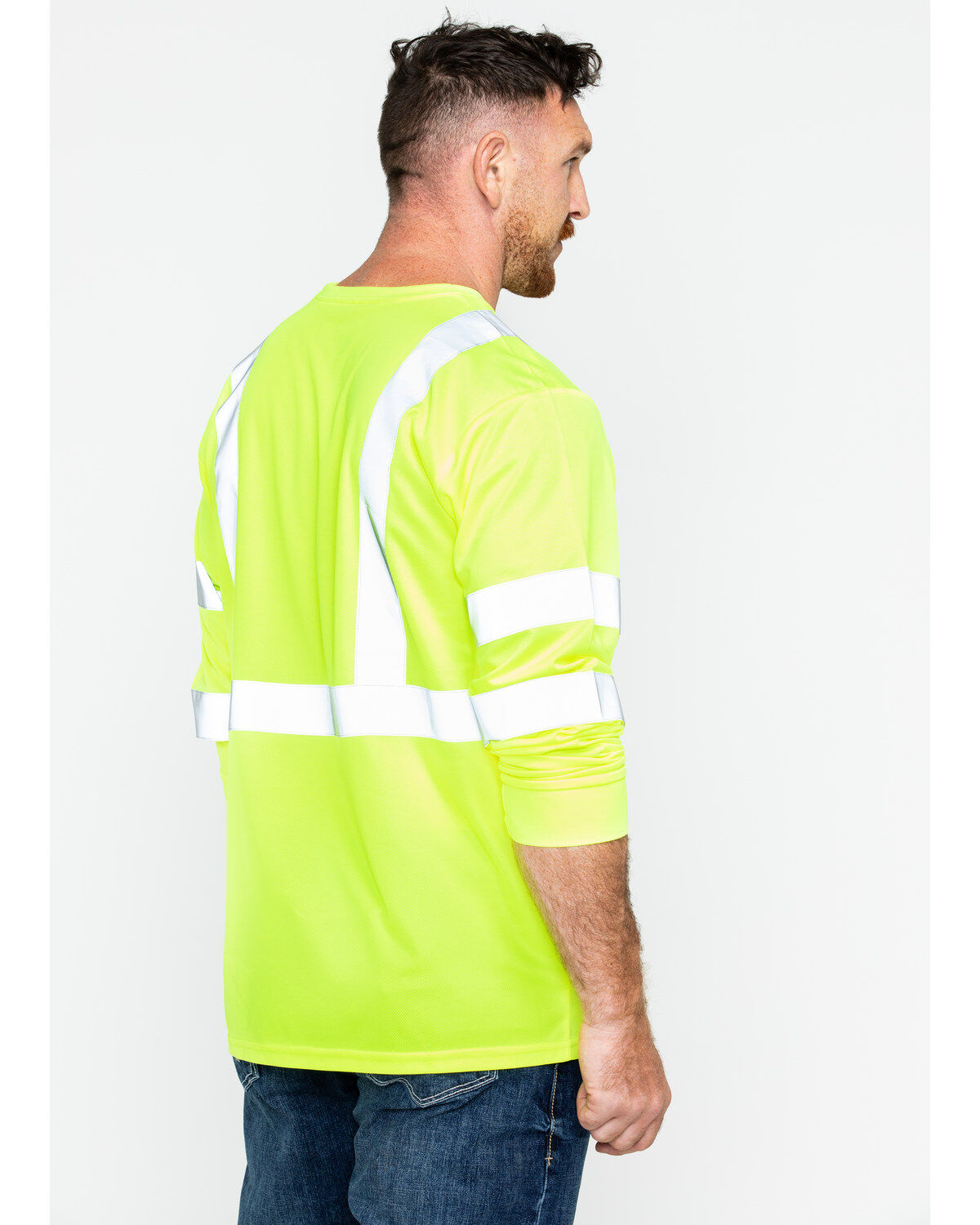 Hawx Men's Reflective Long Sleeve Work Tee