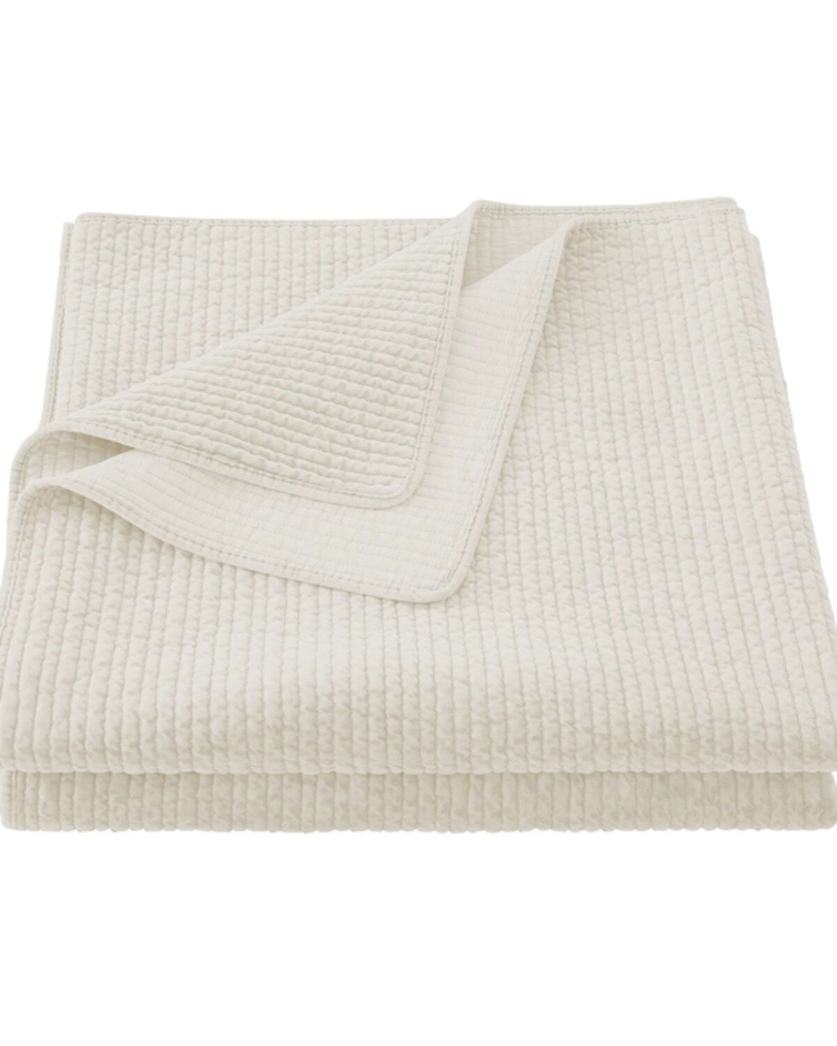 HiEnd Accents Vintage White Stonewashed Cotton & Velvet 3-Piece King Quilt Set