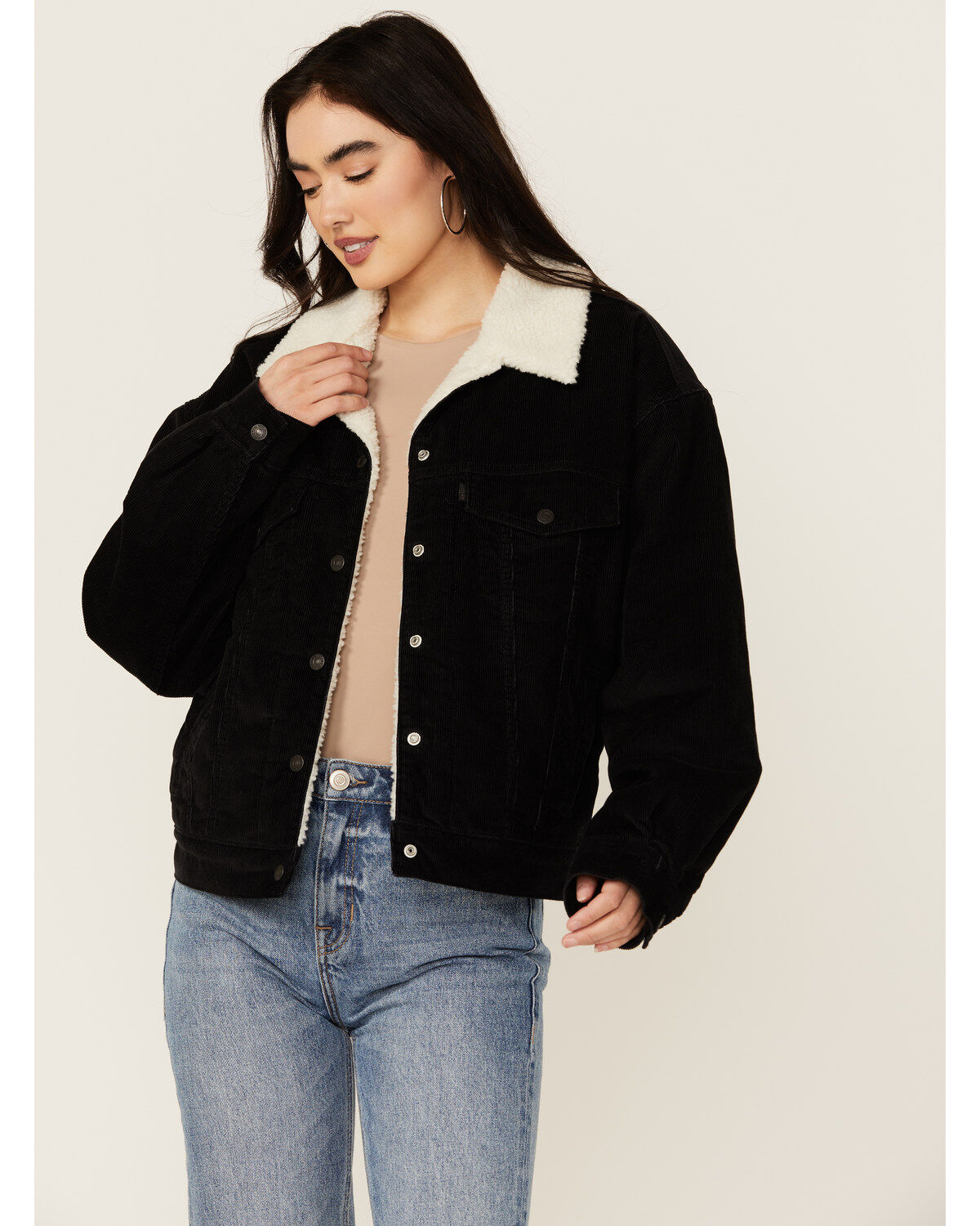 Levi's Women's 90's Corduroy Sherpa Lined Trucker Jacket