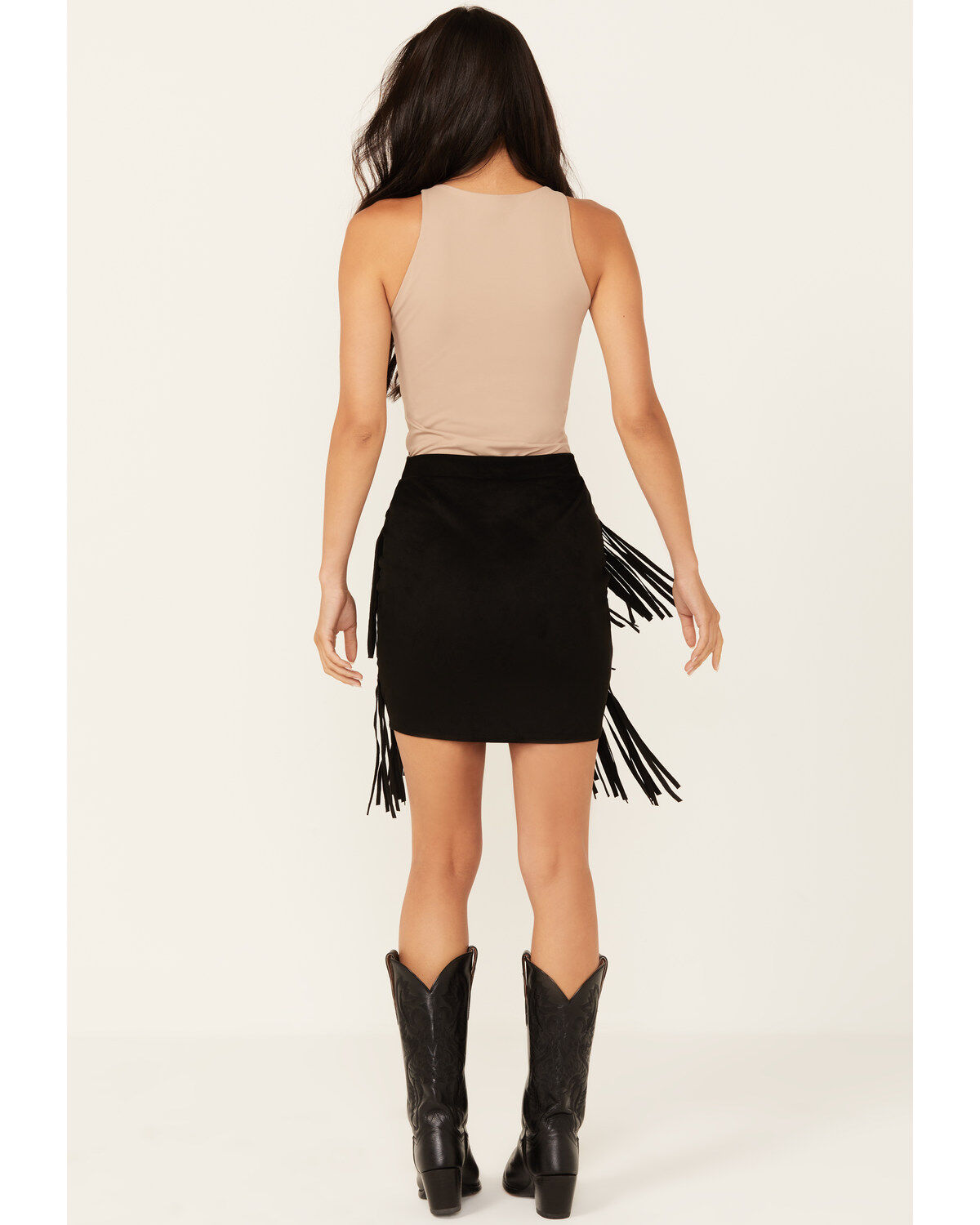 Vocal Women's Studded Fringe Skirt