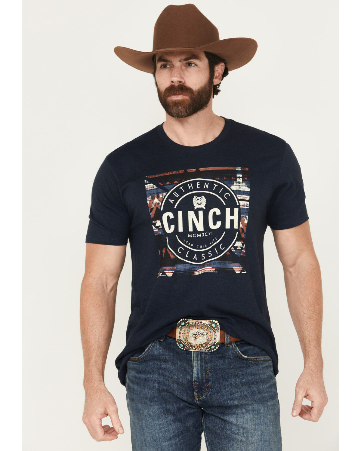 Cinch Men's Southwestern Logo Short Sleeve Graphic T-Shirt