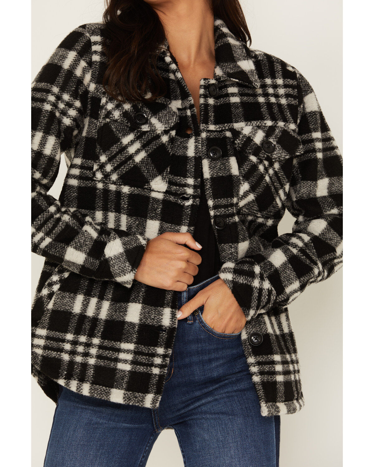 Idyllwind Women's Plaid Print Viola Fleece Shirt