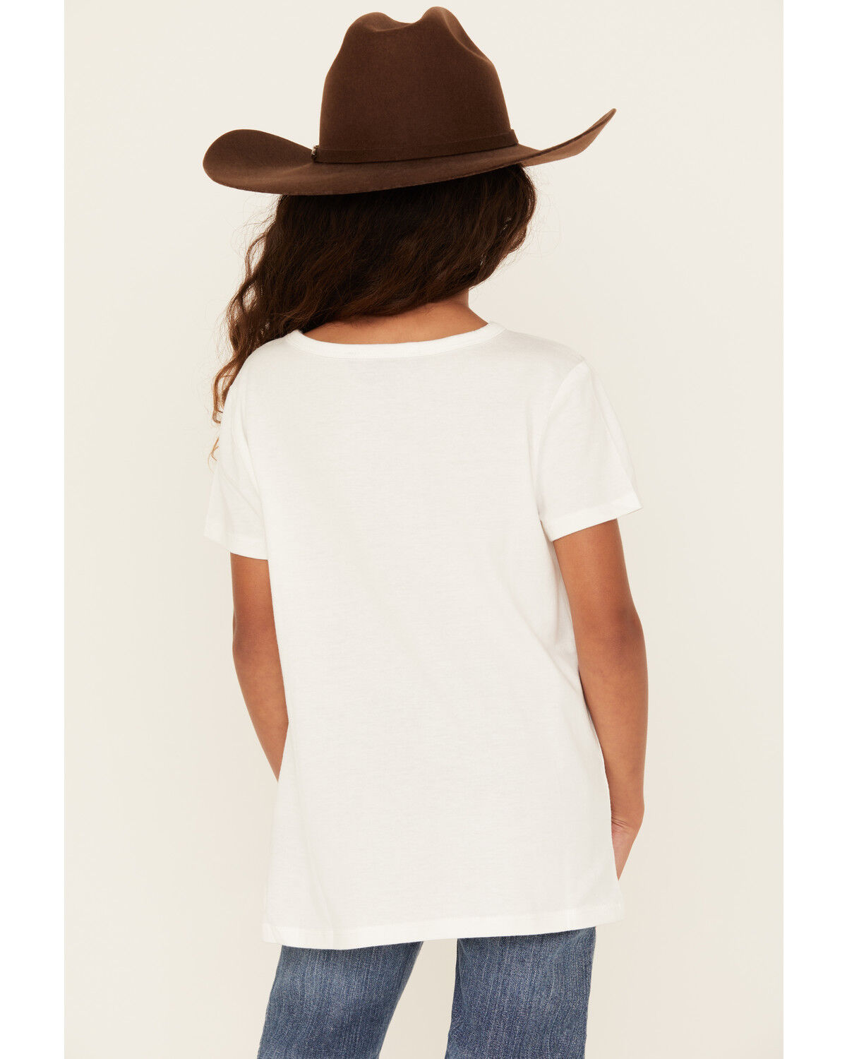 Panhandle Girls' Americana Cowgirl Short Sleeve Graphic Tee