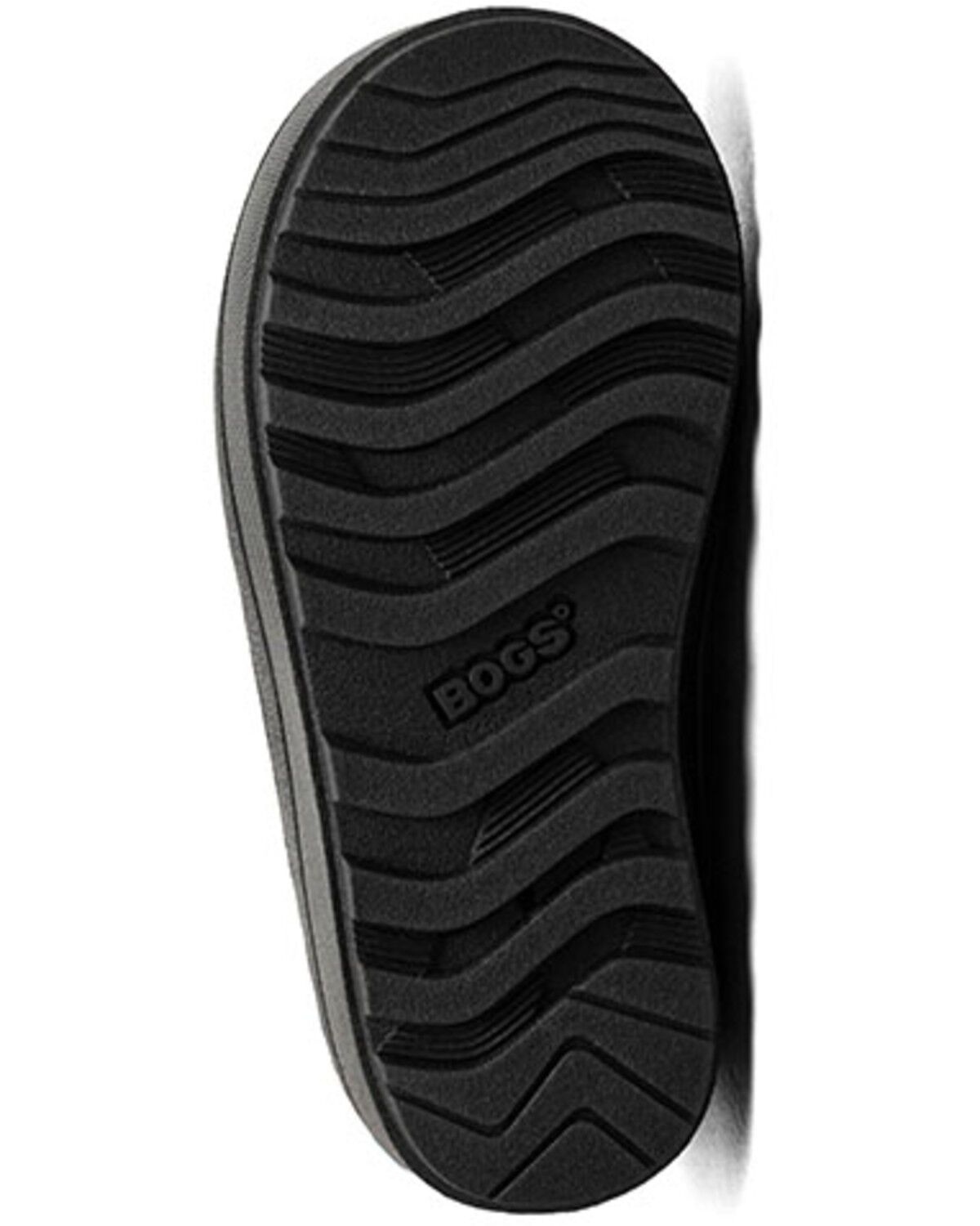 Bogs Girls' Snow Shell Zip Metallic Stripes Rubber Boots - Round Toe