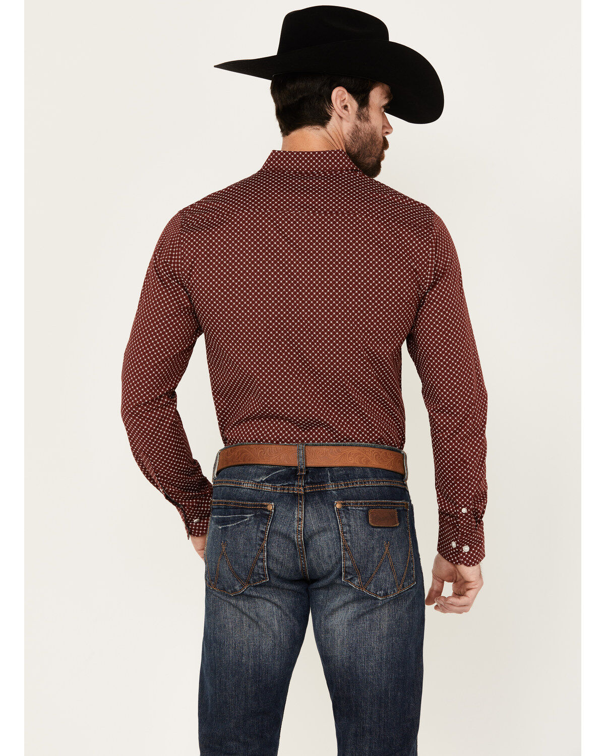 Ariat Men's Macoy Geo Print Long Sleeve Button-Down Stretch Western Shirt