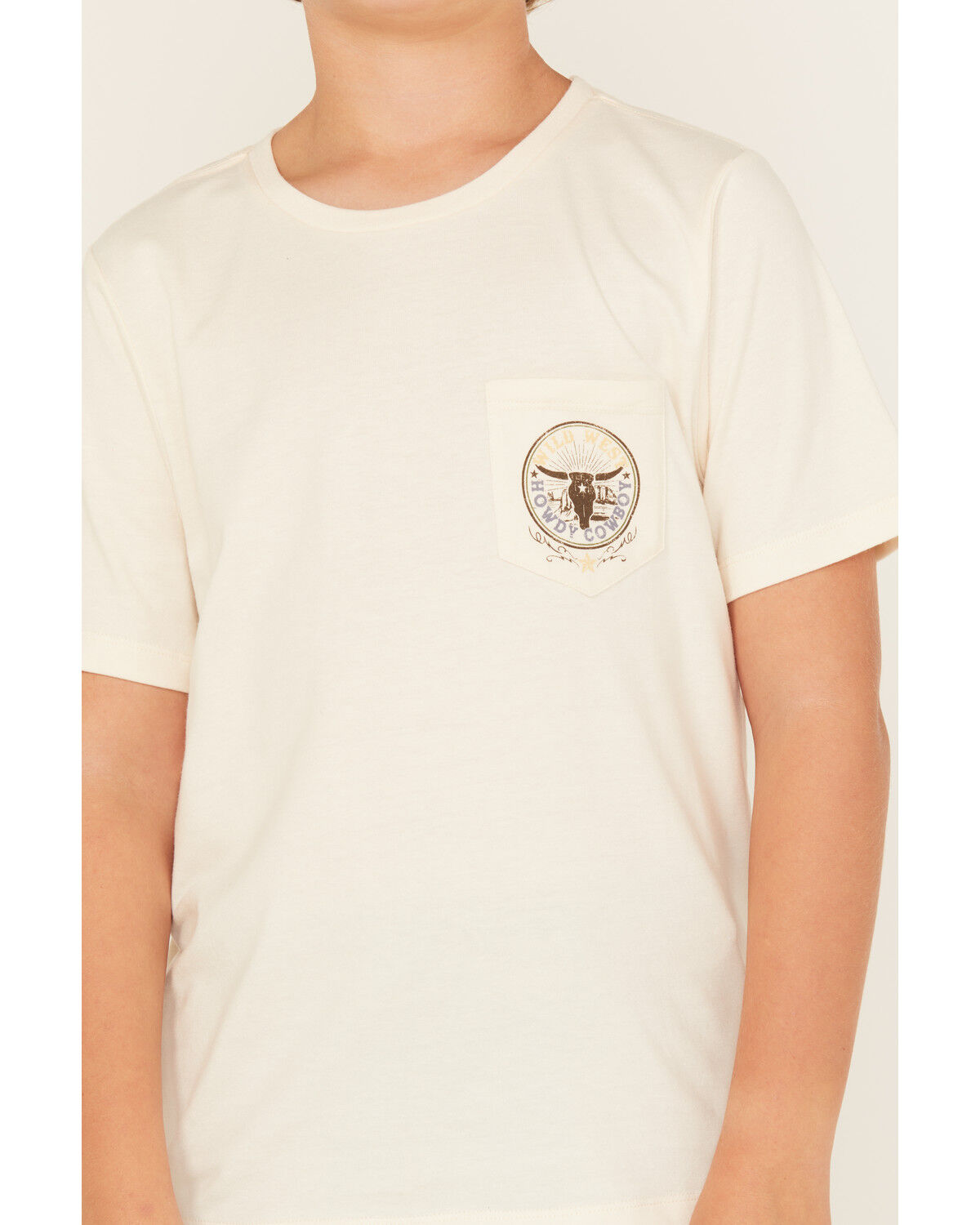Sable Sky Boys' Howdy Short Sleeve Graphic T-Shirt