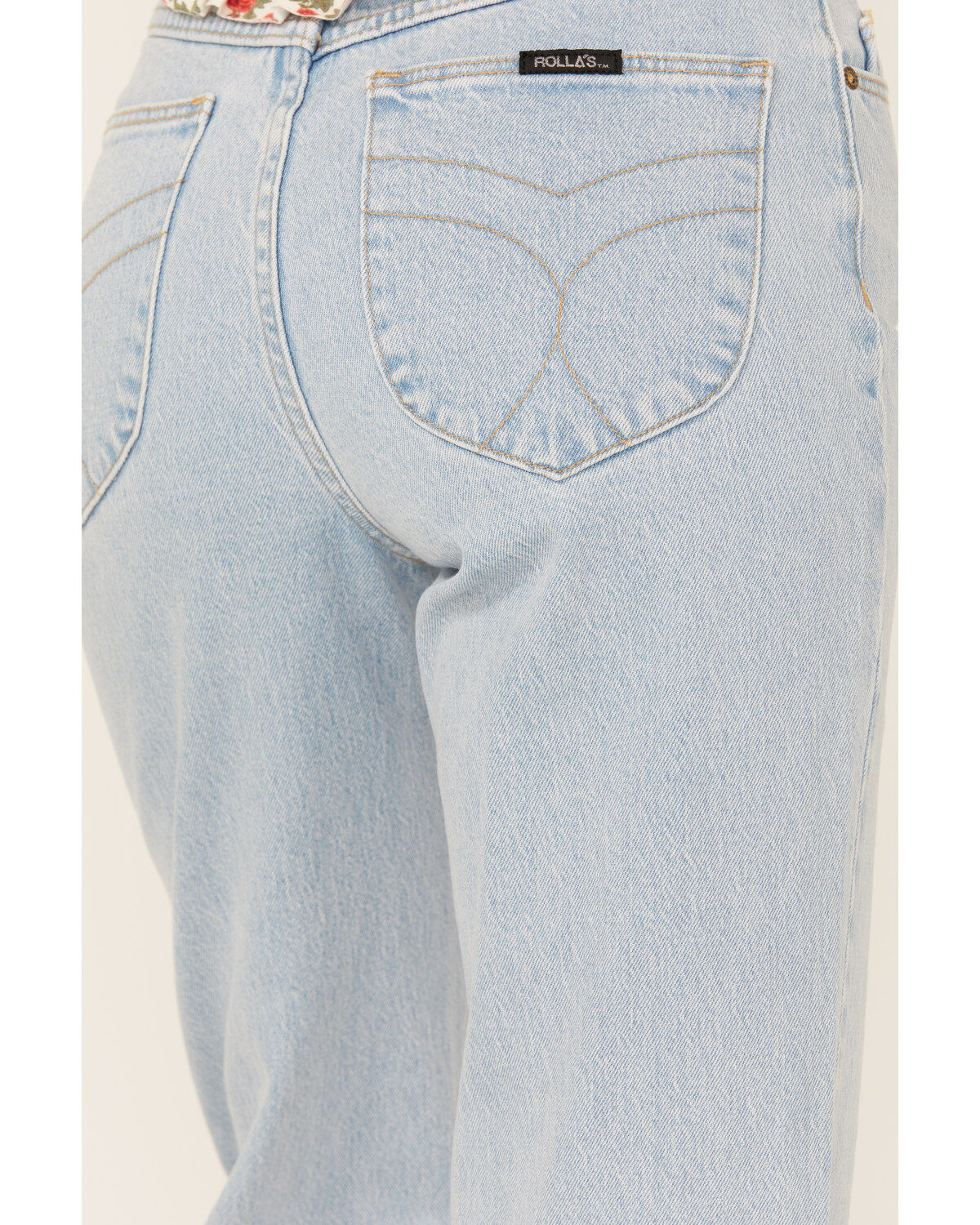 Rolla's Women's Boot Barn Exclusive Nina Light Wash High Rise Eastcoast Flare Stretch Denim Jeans