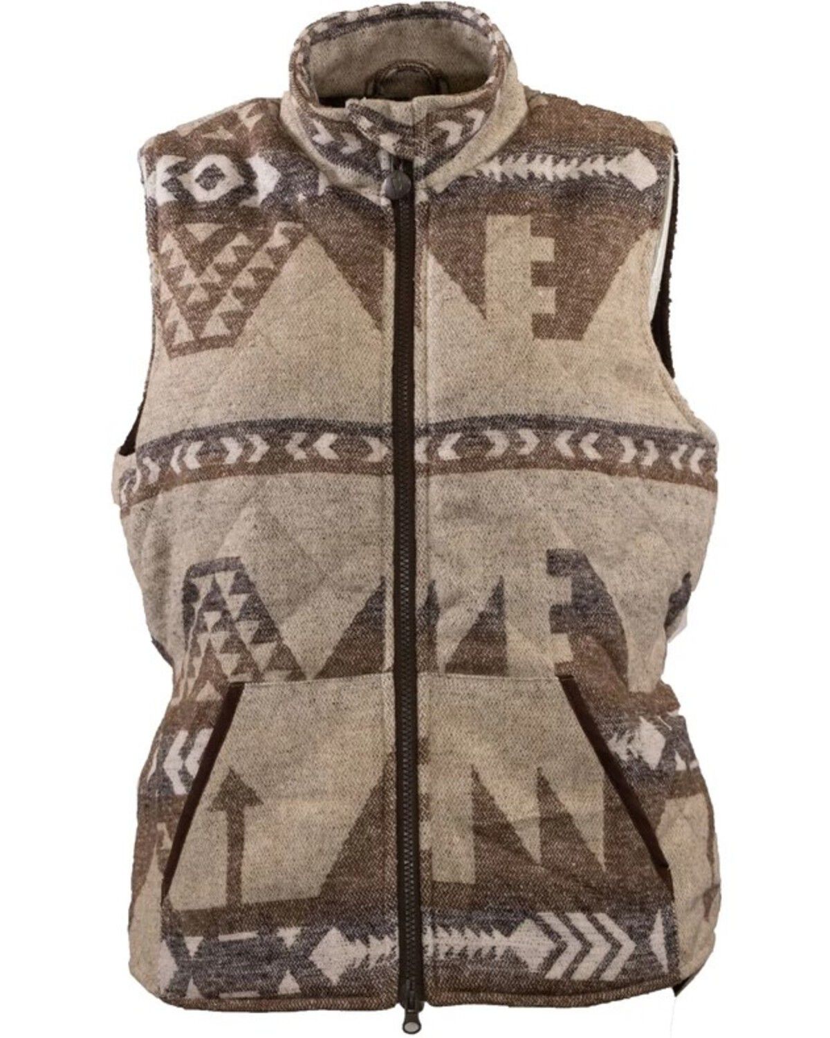 Outback Trading Co Women's Rosalie Southwestern Print Zip-Up Vest - Plus