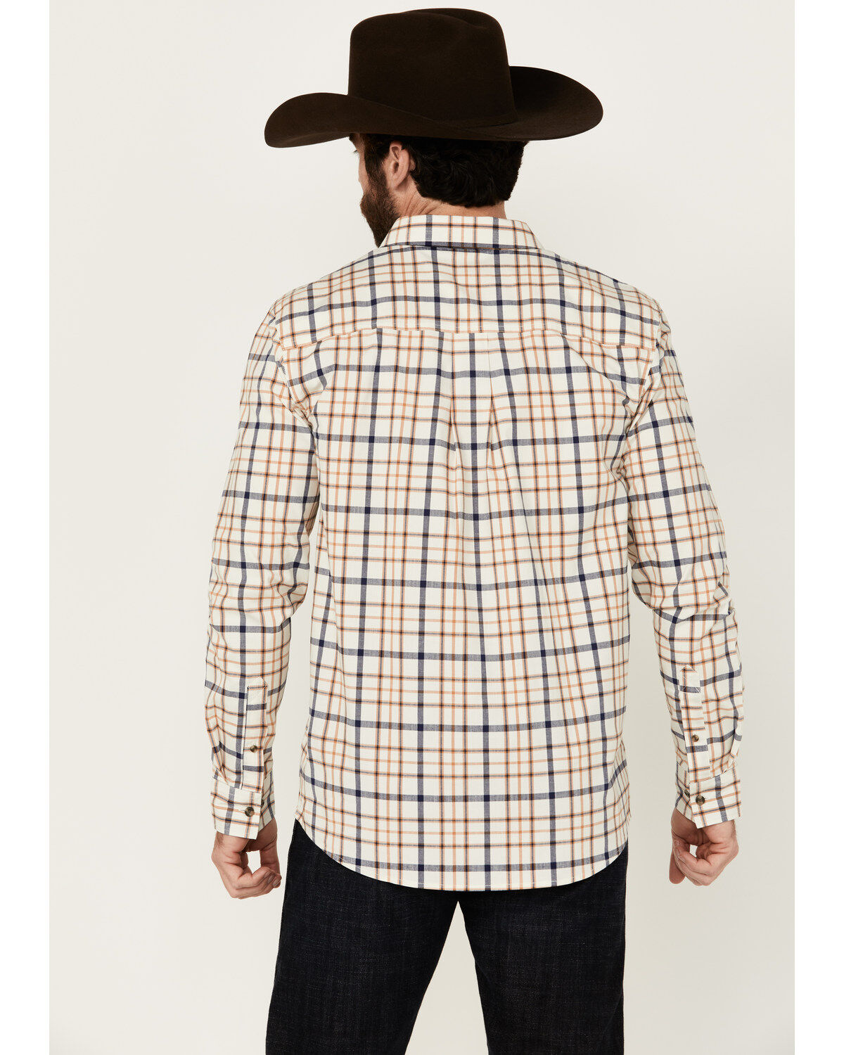 Brothers and Sons Men's Alva Plaid Print Long Sleeve Button-Down Western Shirt