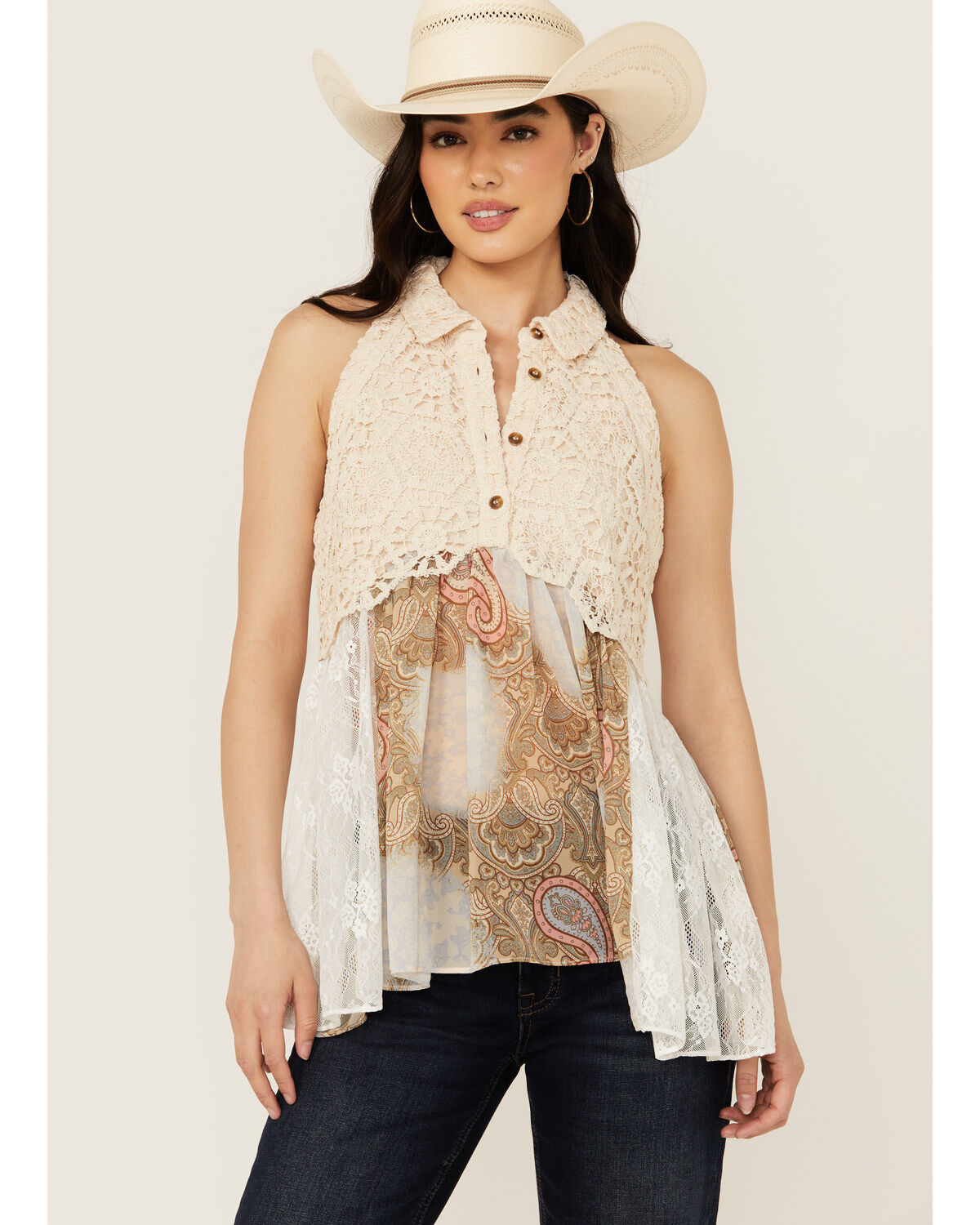 Miss Me Women's Crochet Tank