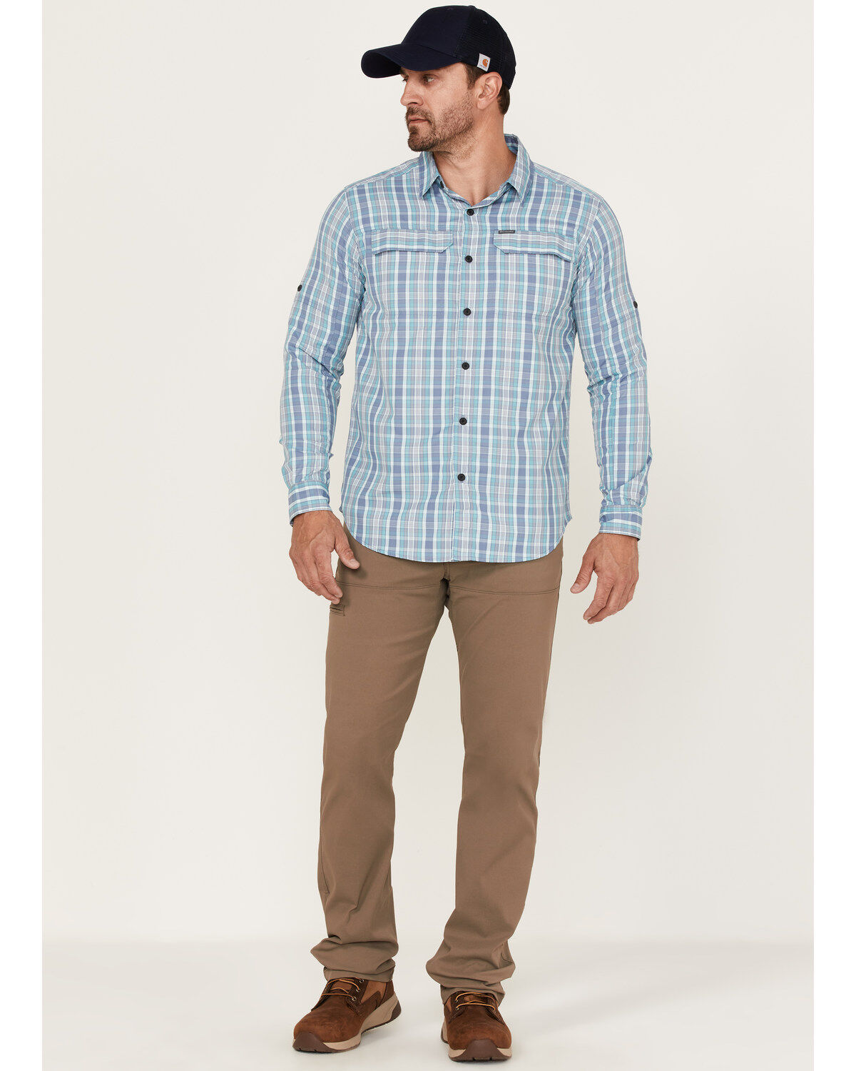 Columbia Men's Silver Ridge Balanced Plaid Long Sleeve Button-Down Western Shirt