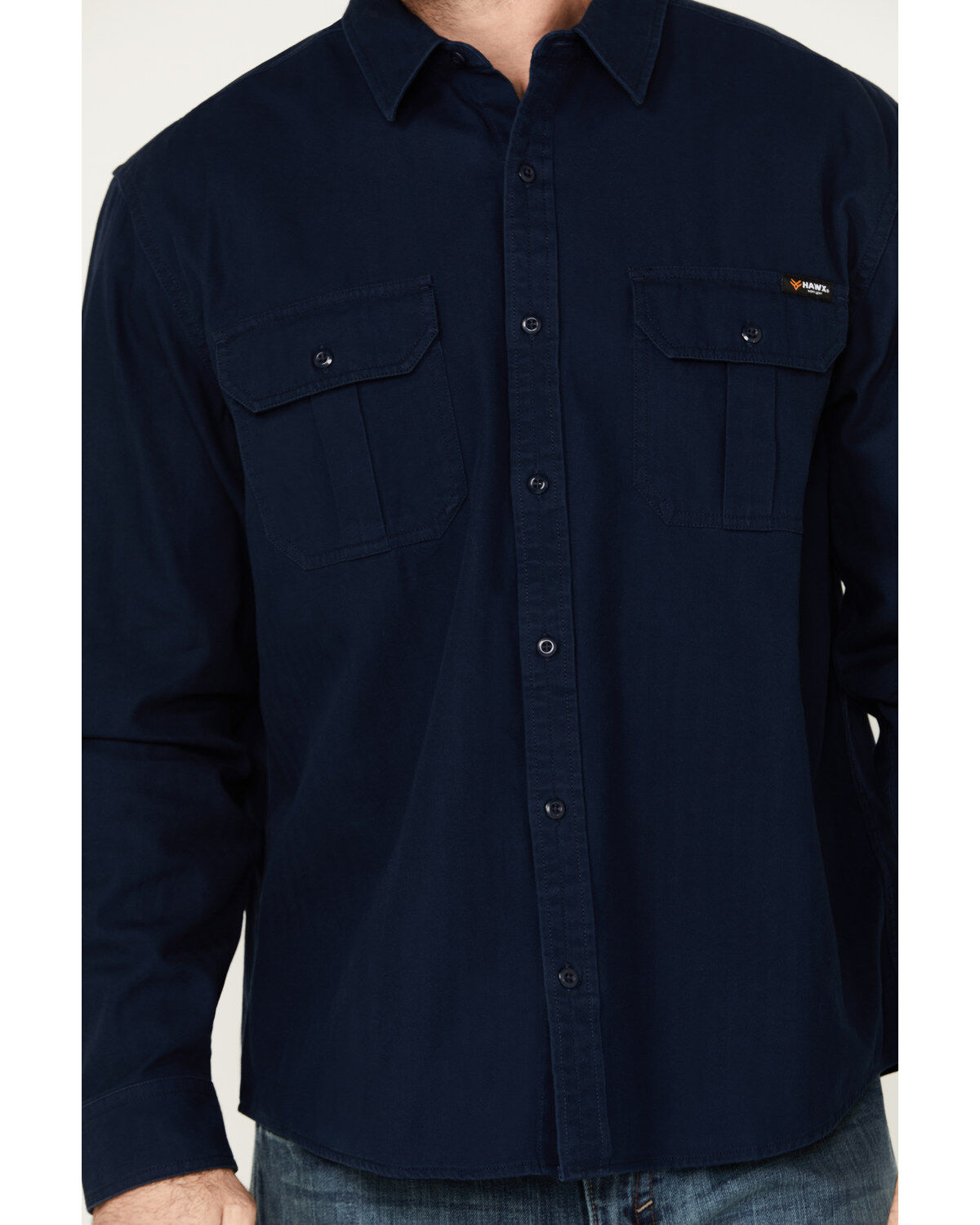 Hawx Men's Long Sleeve Button-Down Work Shirt