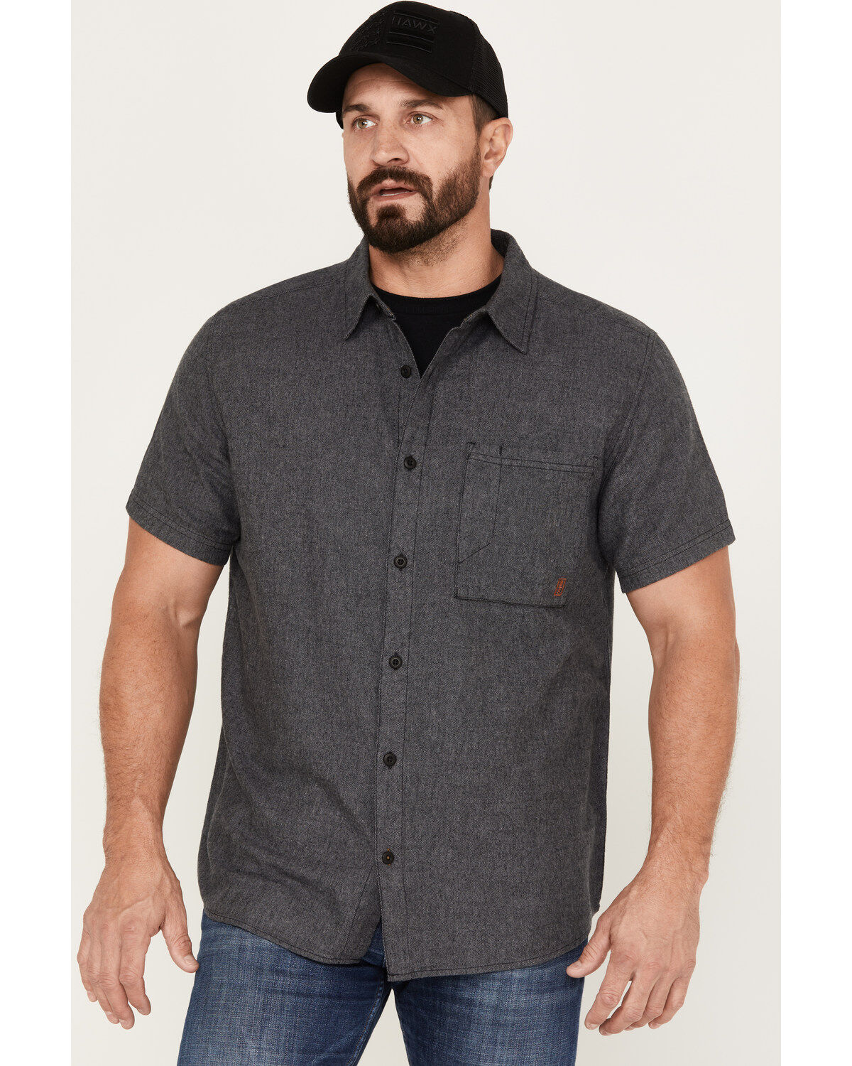 Brothers and Sons Men's Casual Short Sleeve Button-Down Western Shirt