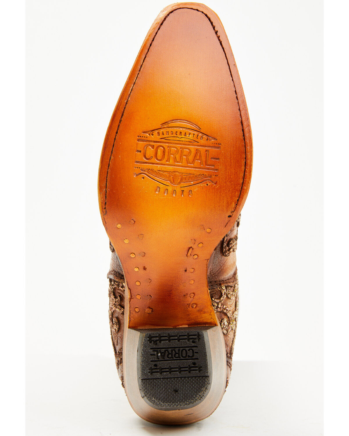 Corral Women's Saddle Glitter Overlay Triad Western Boots - Snip Toe