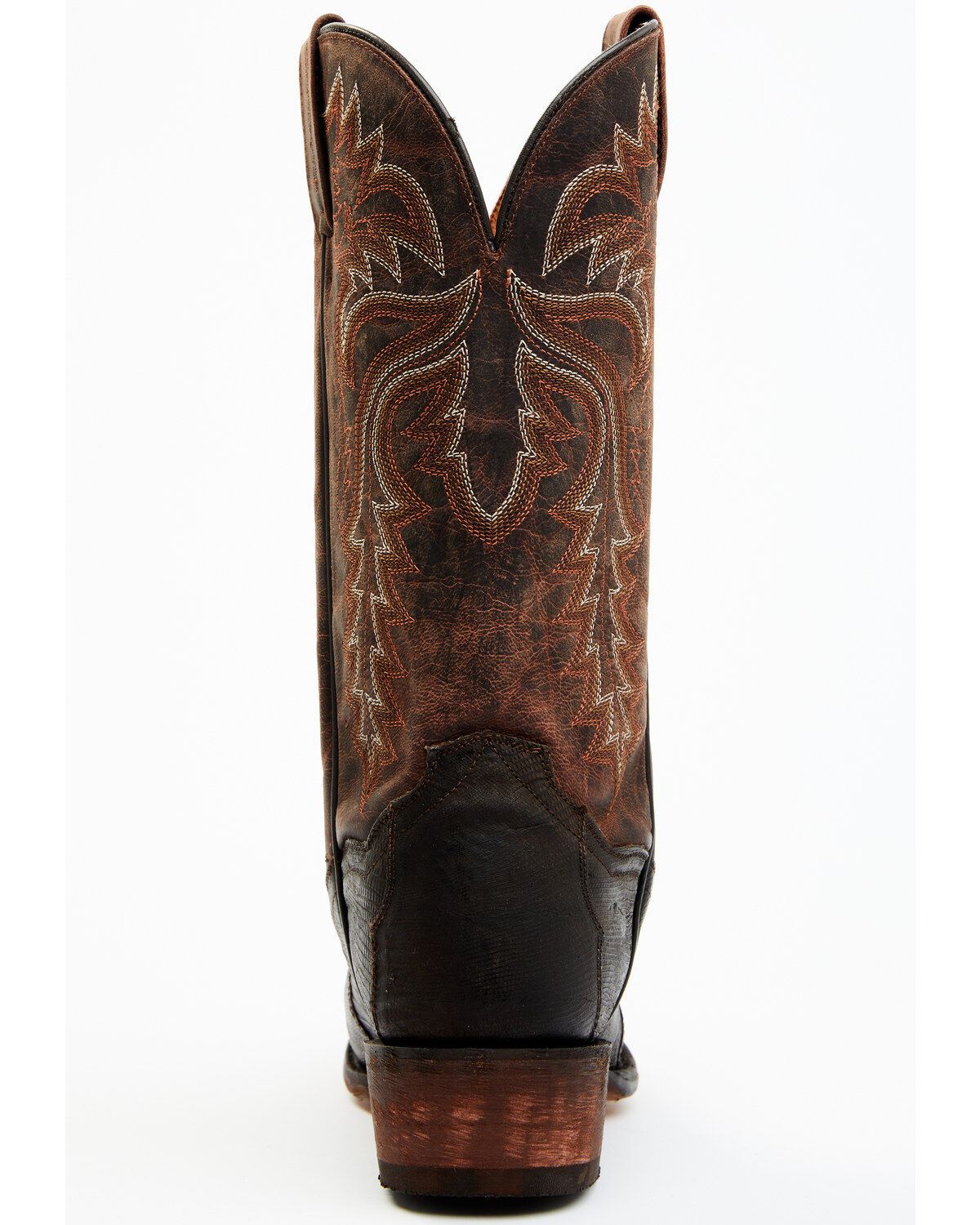 Dan Post Men's Exotic Teju Lizard Leather Tall Western Boots - Round Toe
