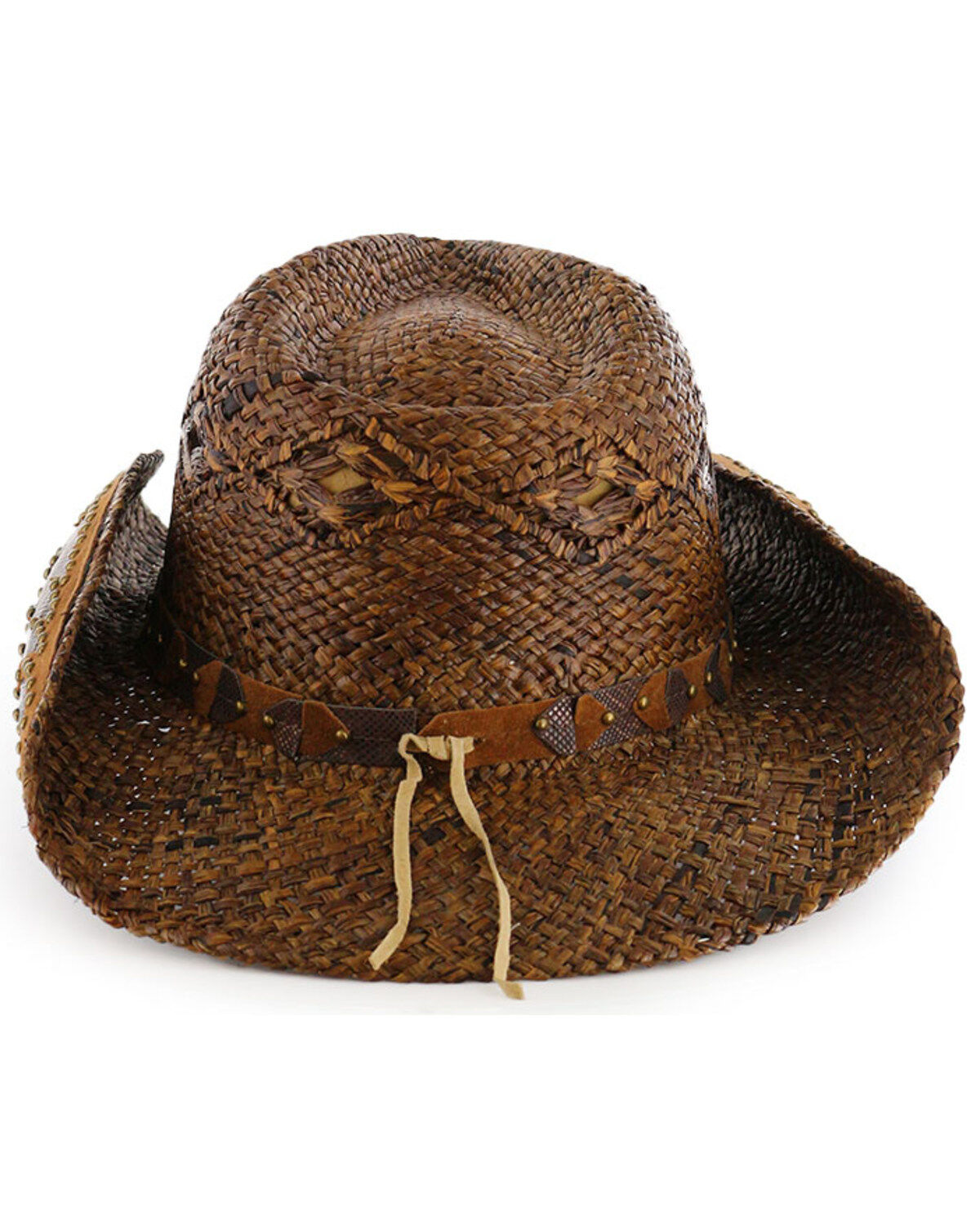 Shyanne® Women's Embellished Brim Straw Hat