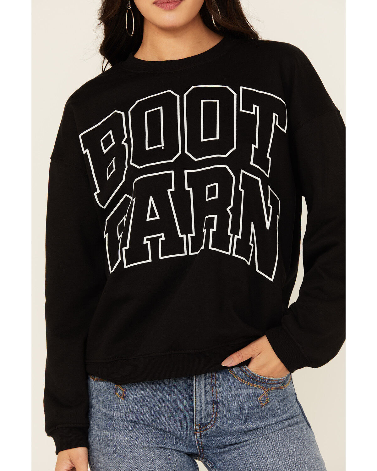Boot Barn Women's Logo Graphic Crew Neck Sweatshirt