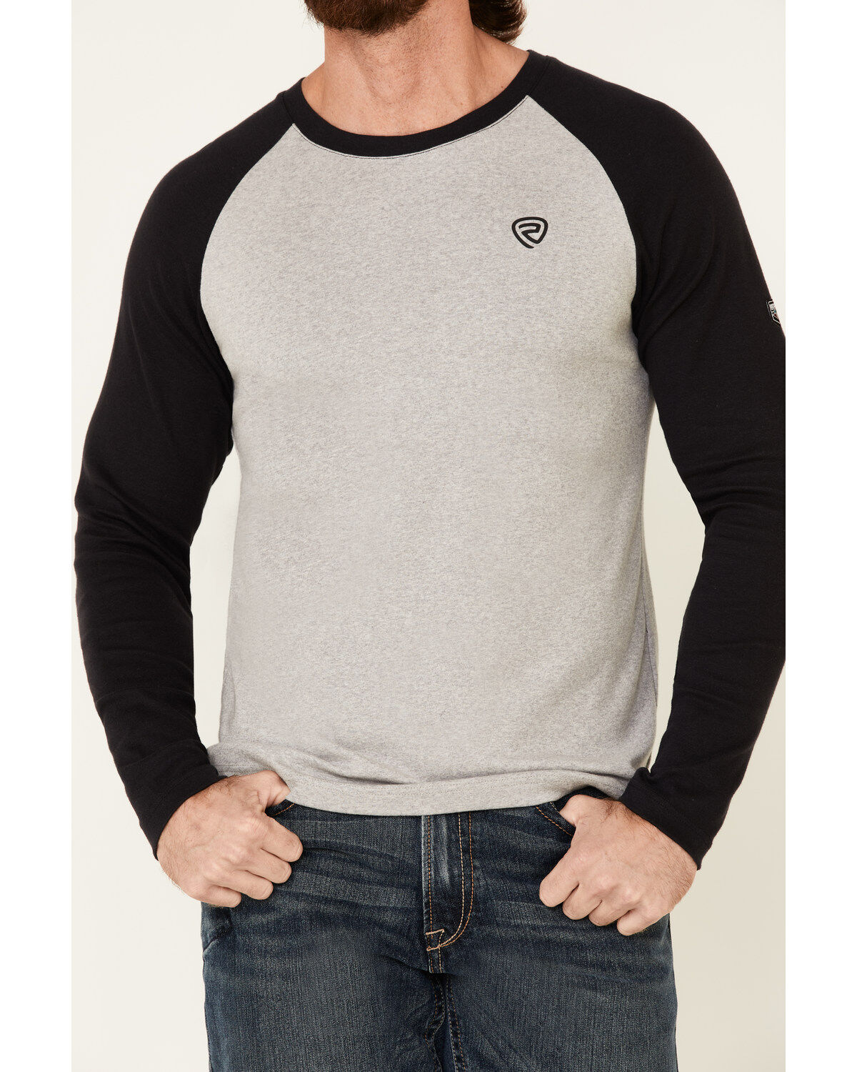 Rock & Roll Denim Men's FR Long Sleeve Work Raglan T-Shirt