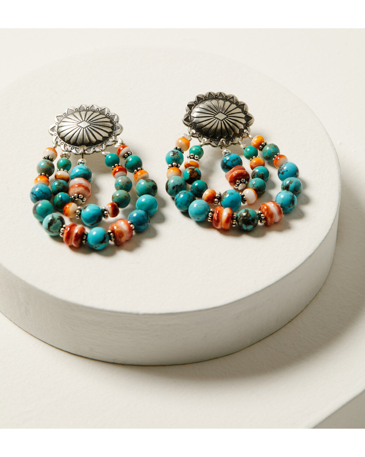 Paige Wallace Women's Beaded & Concho Earrings