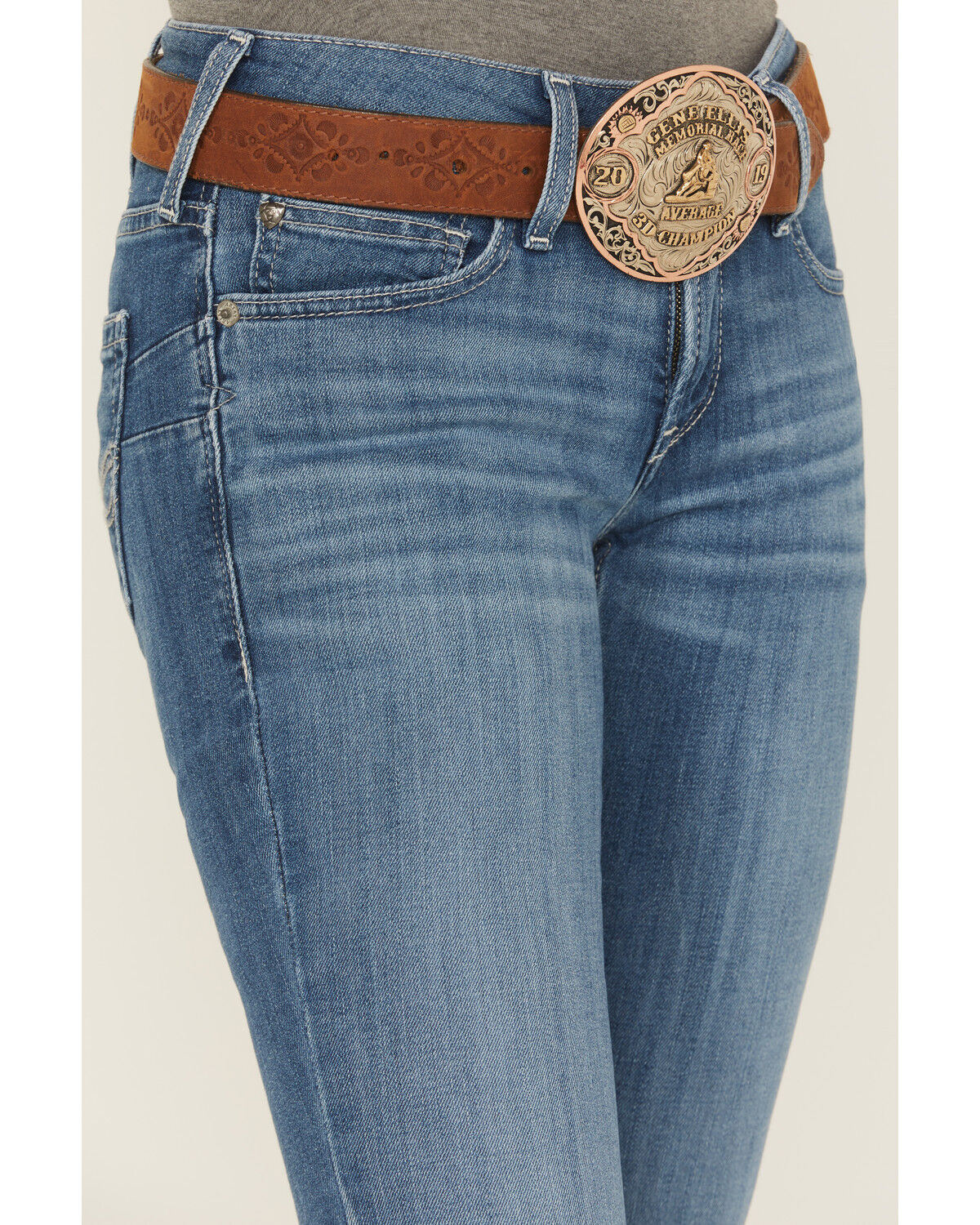 Ariat Women's R.E.A.L Mid Rise Patricia Stretch Main Bootcut Jeans