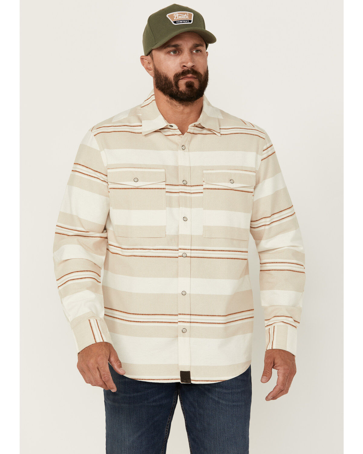 Dakota Grizzly Men's Shane Striped Long Sleeve Snap Western Shirt
