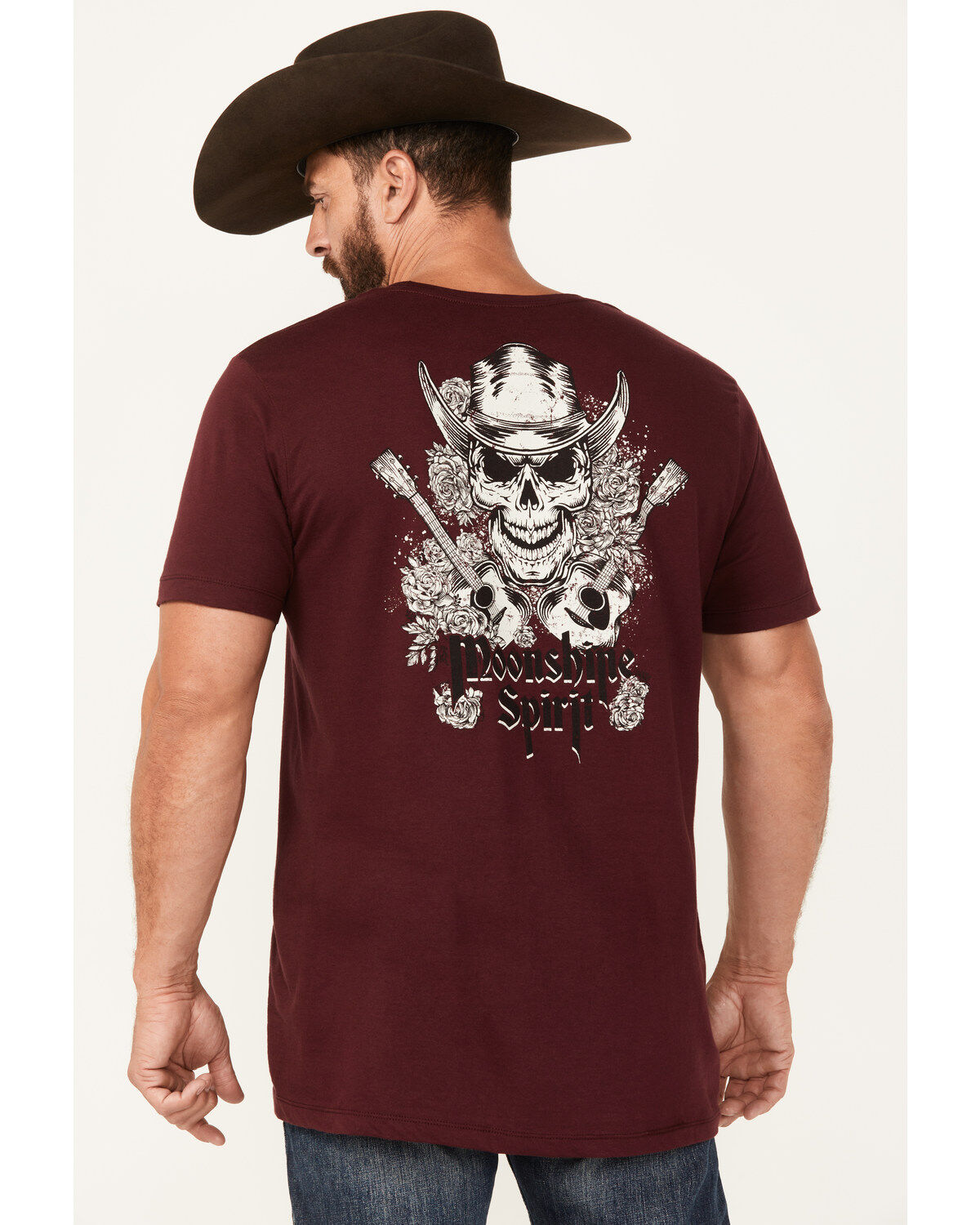 Moonshine Spirit Men's Cross Guitars Short Sleeve Graphic T-Shirt