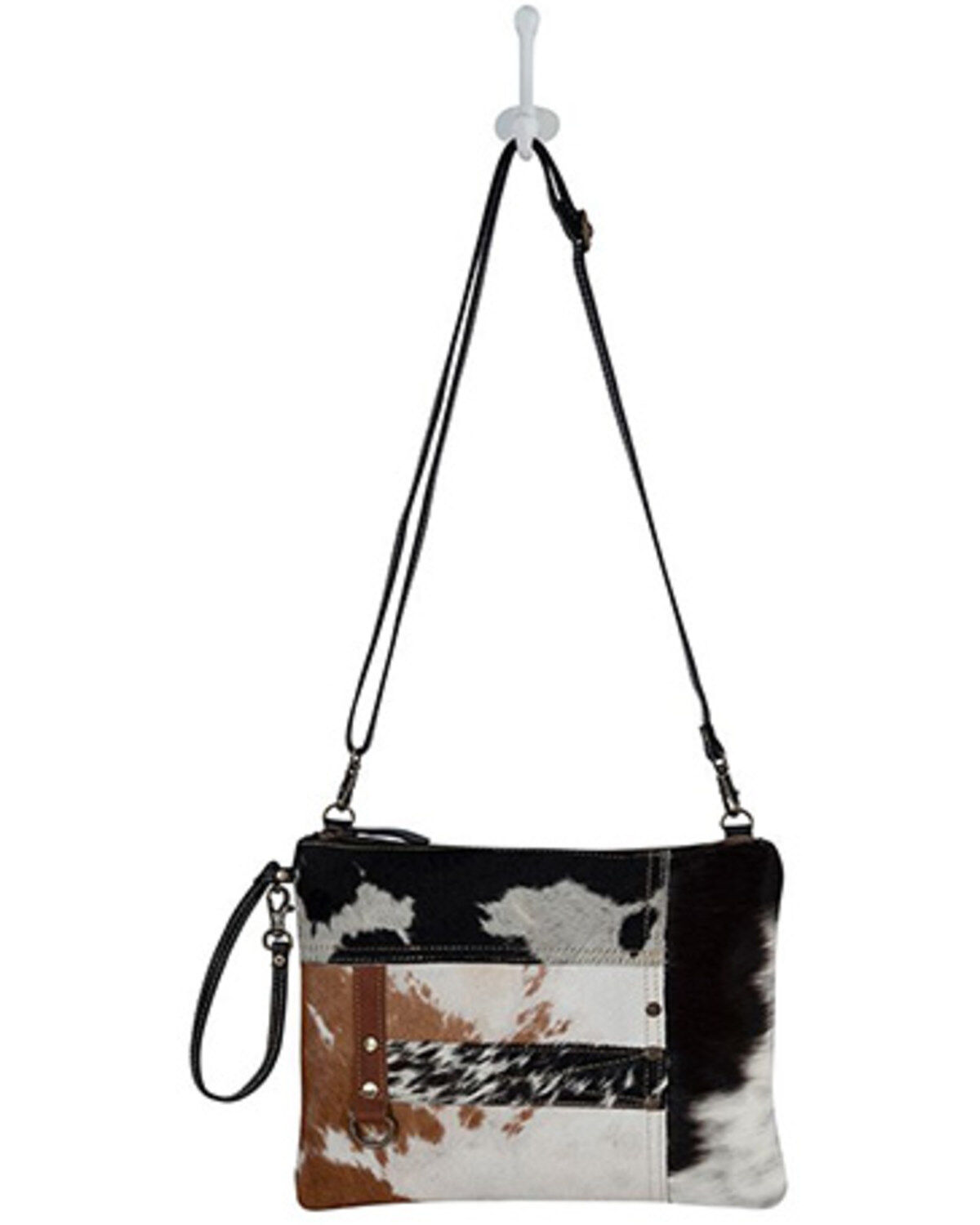 Myra Bag Women's Tyler Ridge Hair-On Leather Crossbody Bag