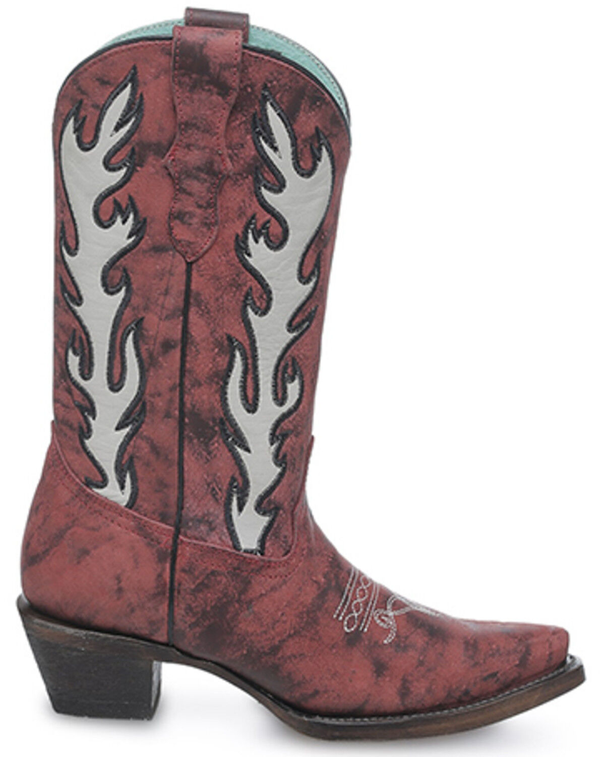 Corral Girls' Overlay Western Boots - Snip Toe