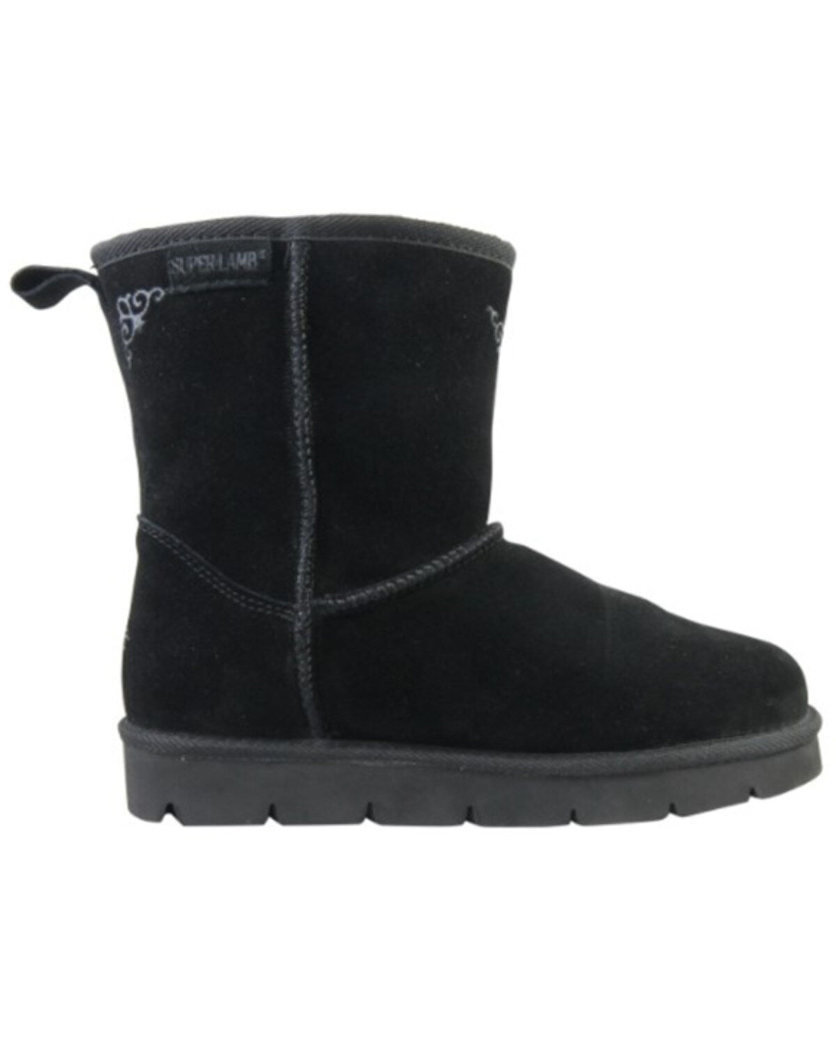Superlamb Women's Argali 7.5" Suede Leather Pull On Casual Boots - Round Toe