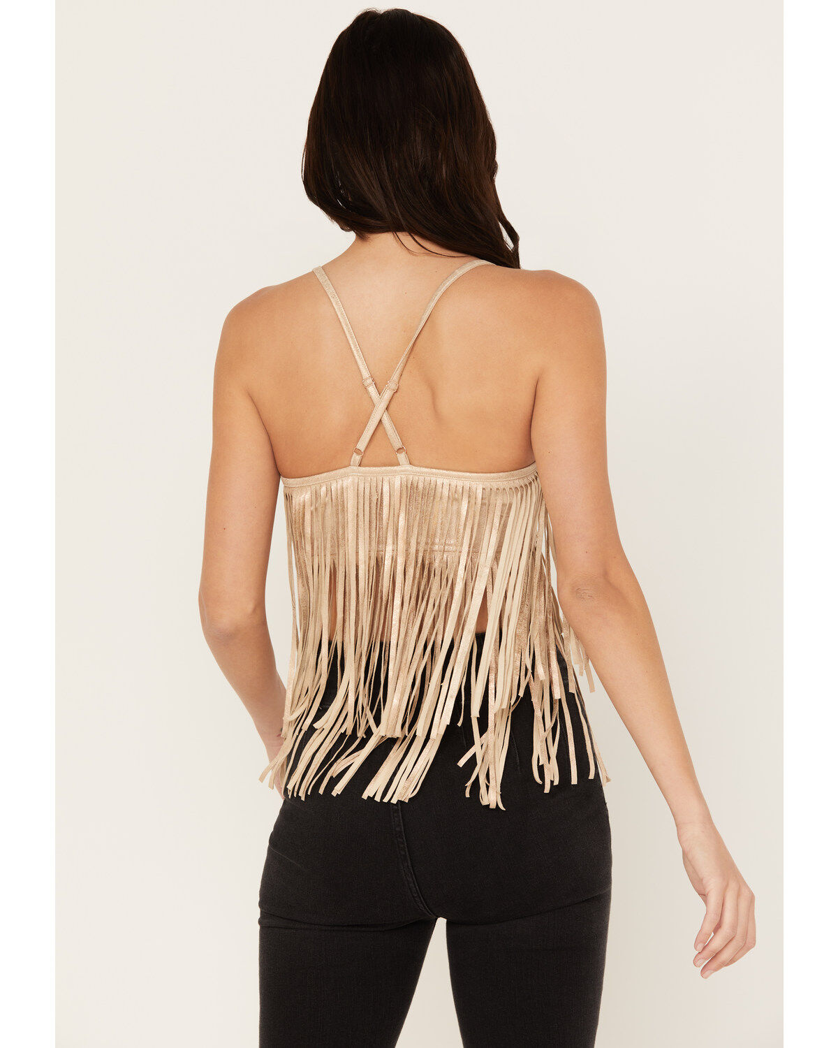 Shyanne Women's Cropped Fringe Tank Top
