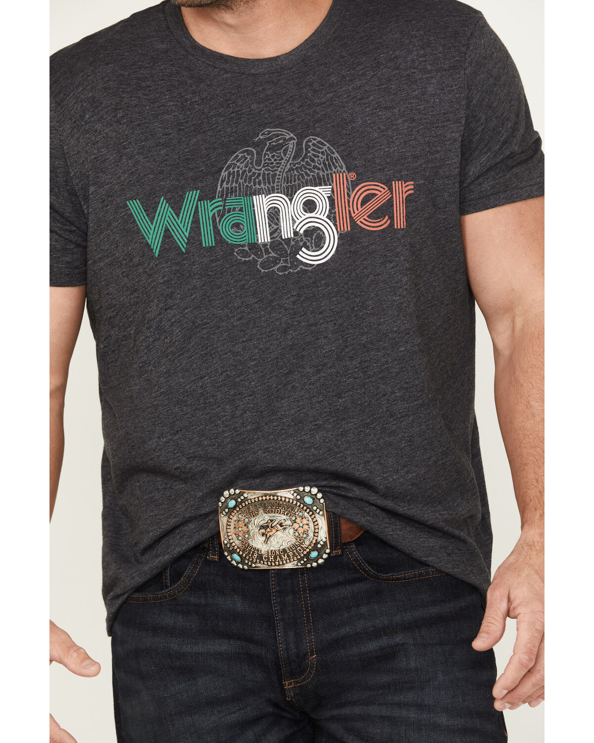 Wrangler Men's Mexico Logo Short Sleeve Graphic T-Shirt