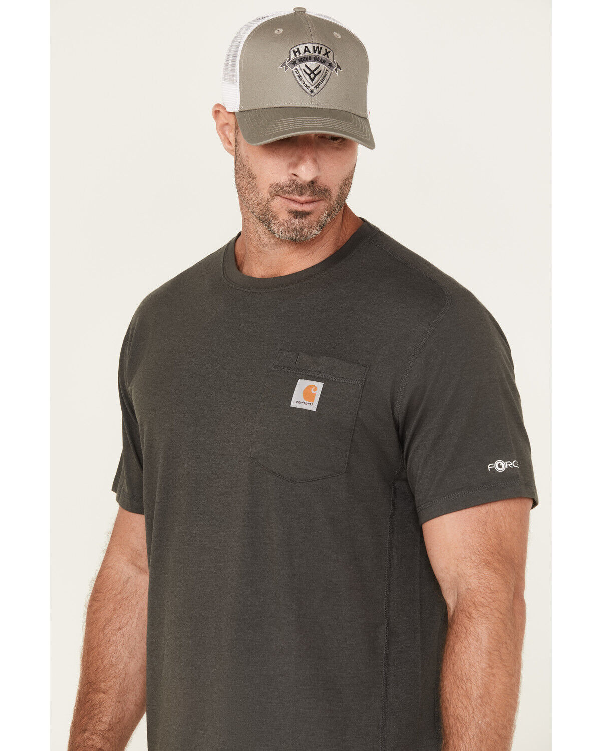 Carhartt Men's Force Relaxed Midweight Logo Pocket Work T-Shirt