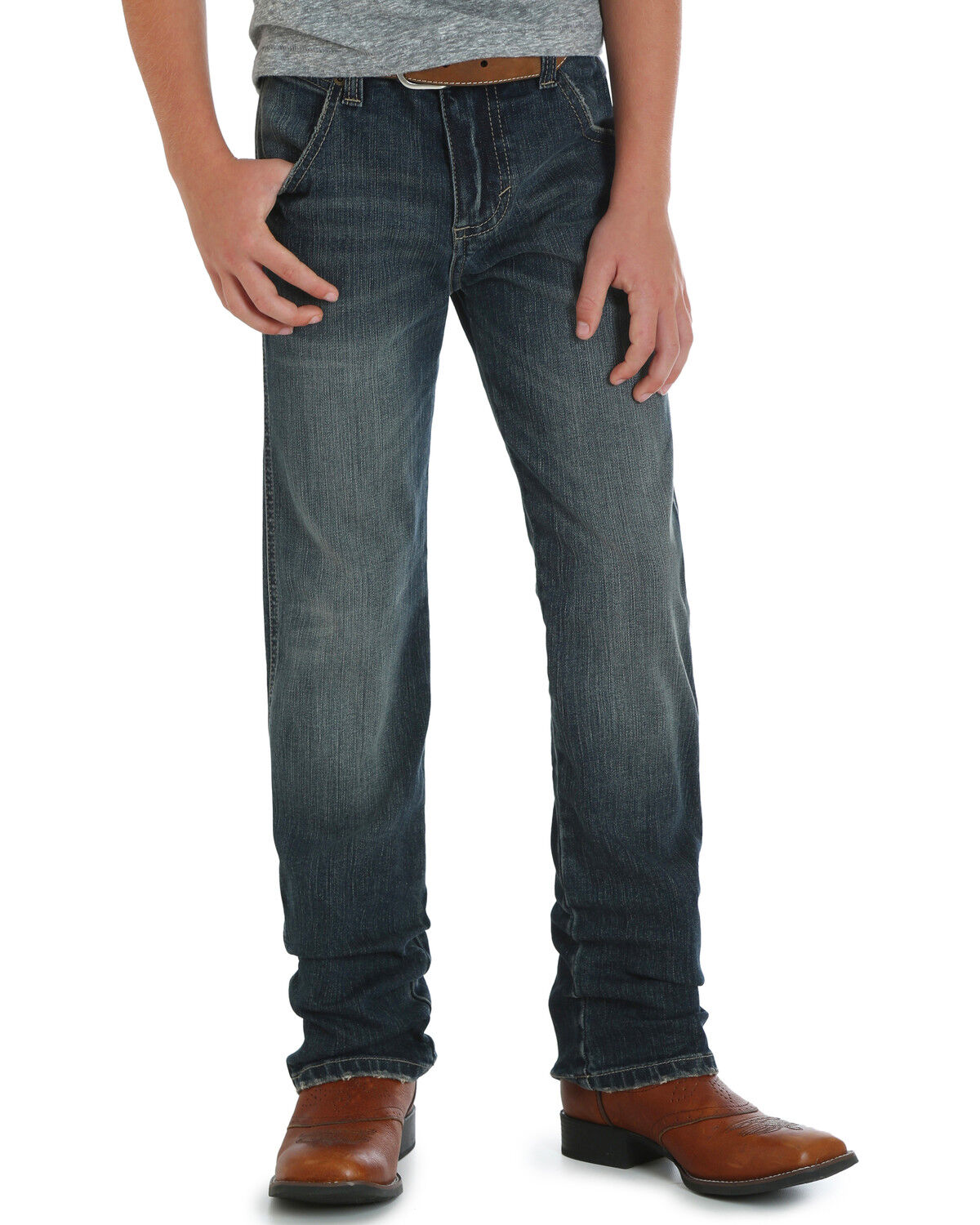 Wrangler Retro Boys' (8-16) Slim Straight Fit Jeans